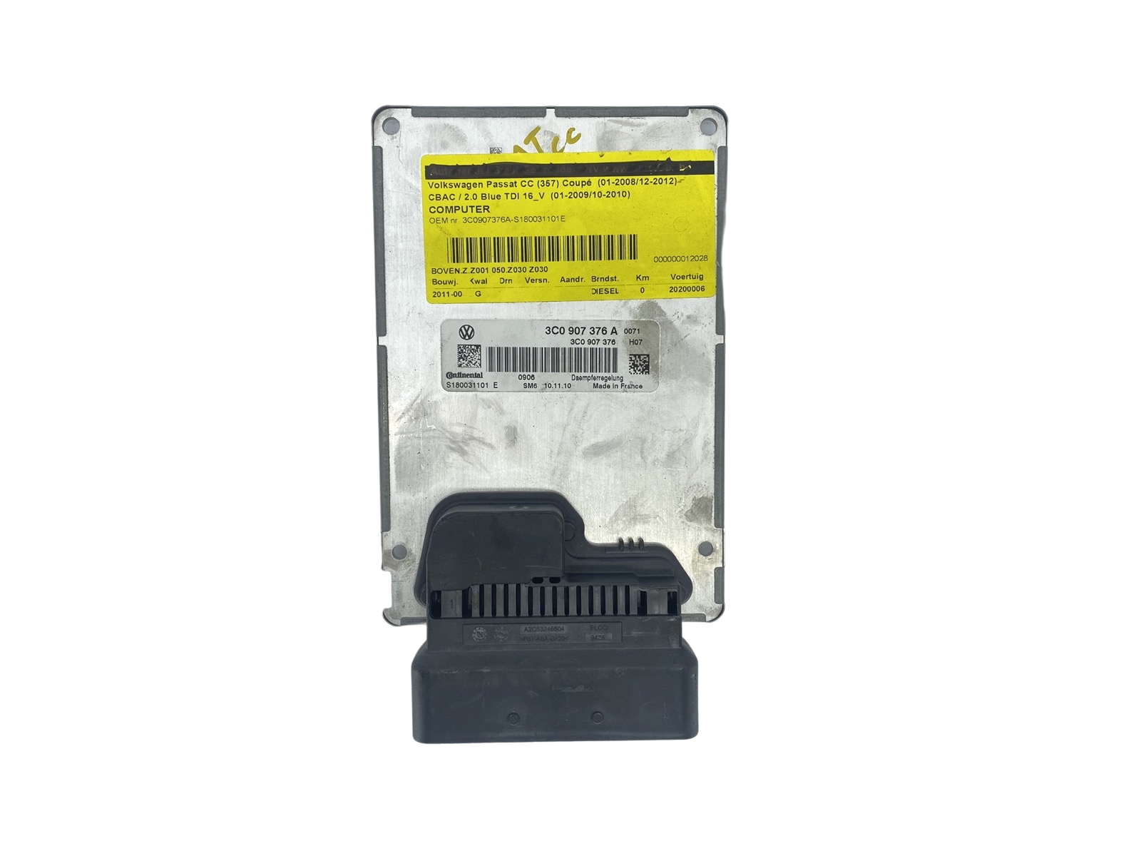 Ohjausyksikkö 3C0907376A S180031101E Volkswagen Continental 59054 main product photo