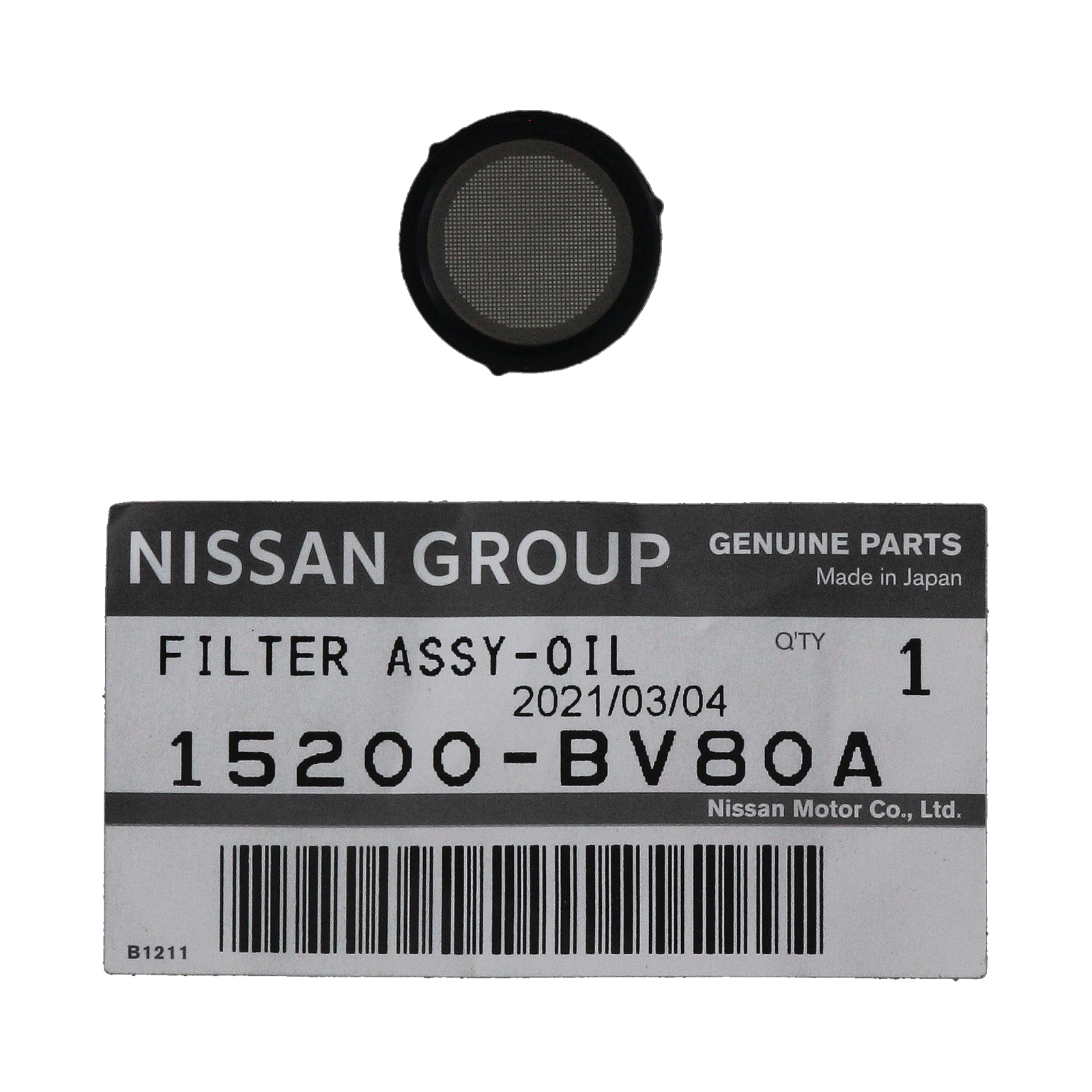 Öljynsuodatin Uusi Alkuperäinen 15200BV80A Renault main product photo