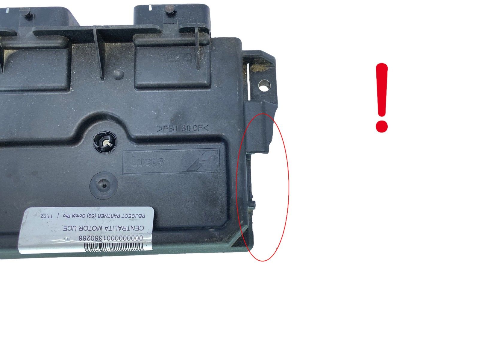 Ohjausyksikkö 9661879180 9650359580 R04080034C PSA Lucas 62199 main product photo