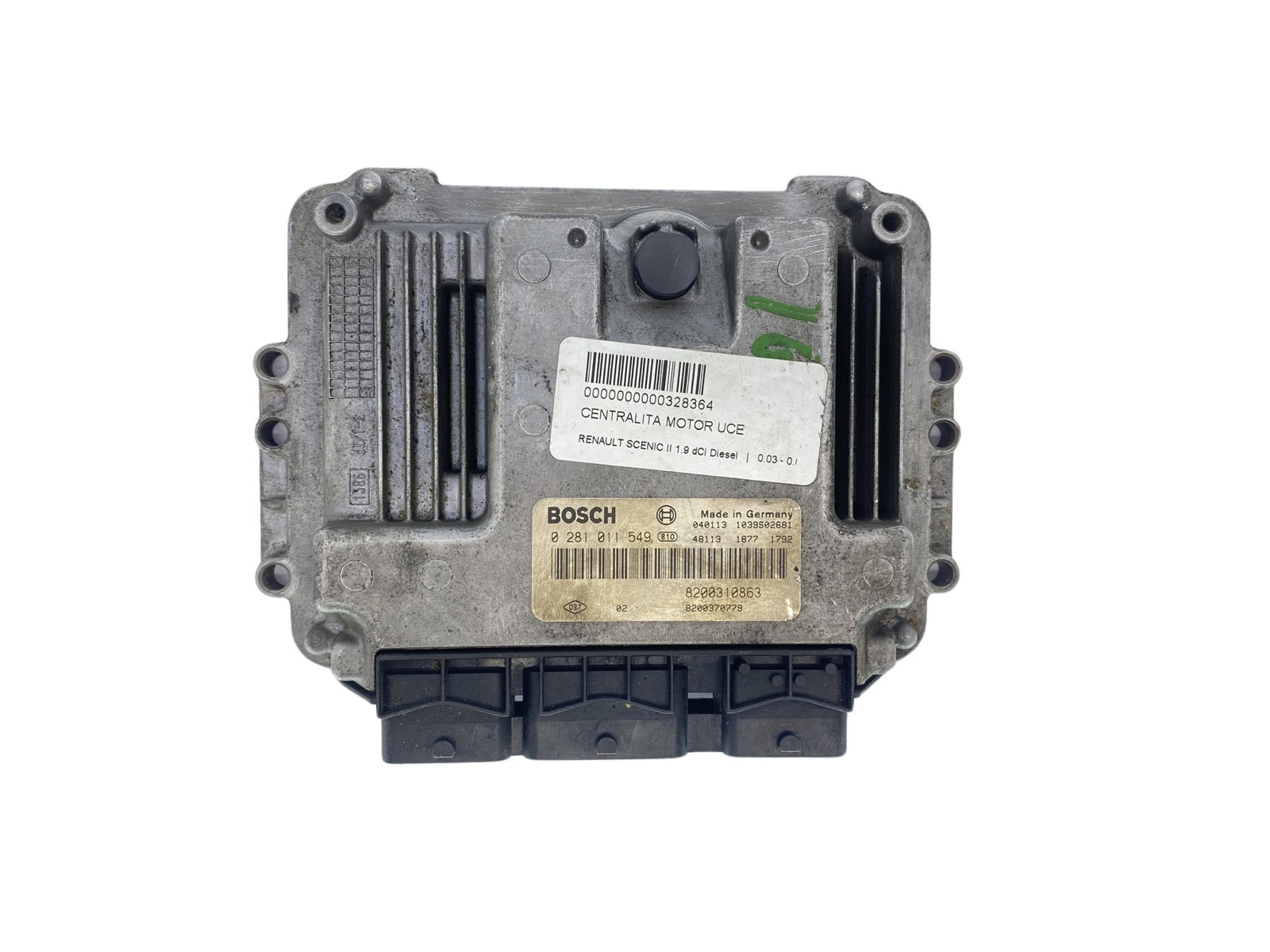 Ohjausyksikkö 0281011549 8200310863 8200370779 Renault Bosch 62377 main product photo