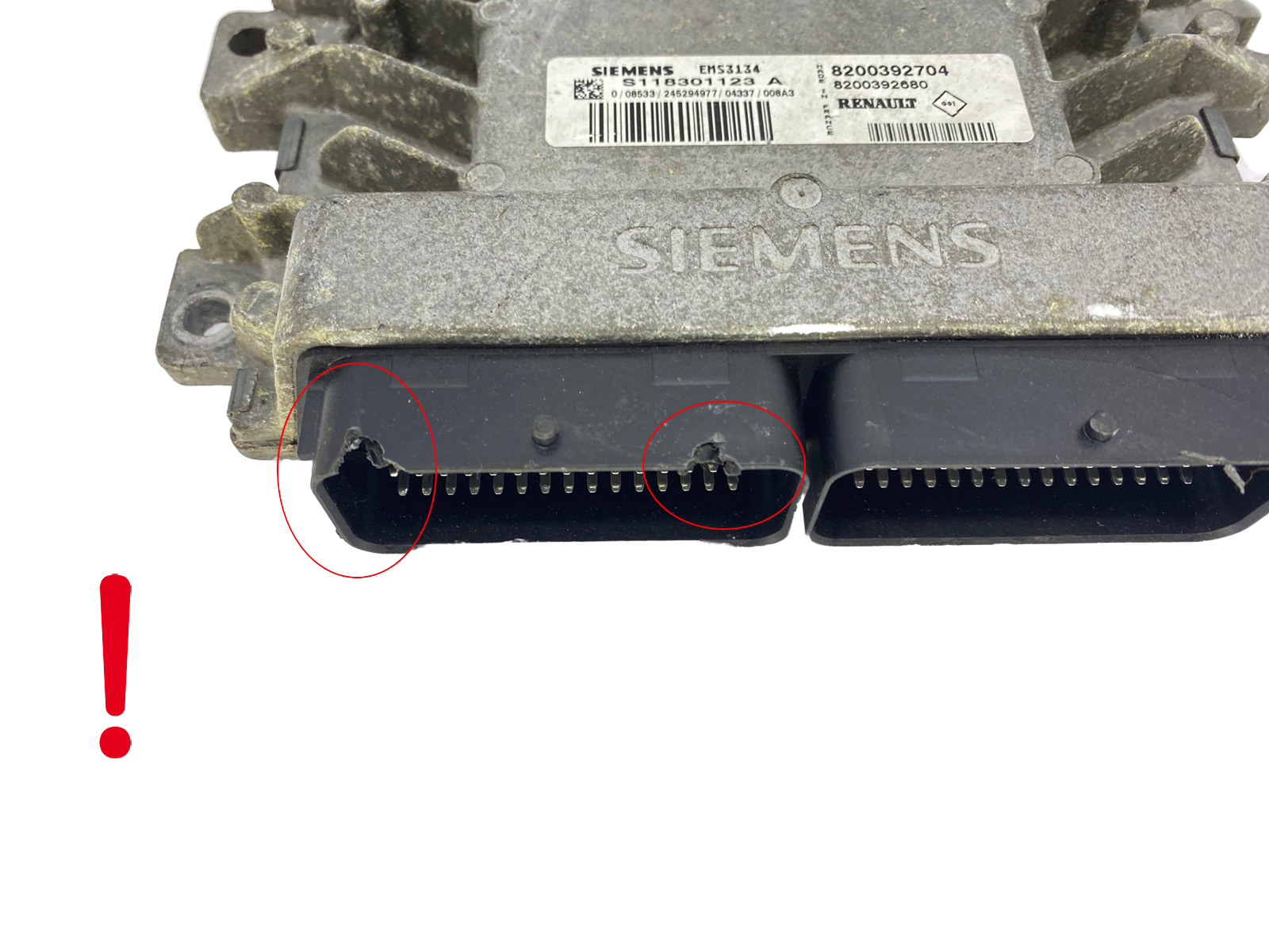 Ohjausyksikkö S118301123A 8200392704 8200392680 Renault Siemens 57456 main product photo