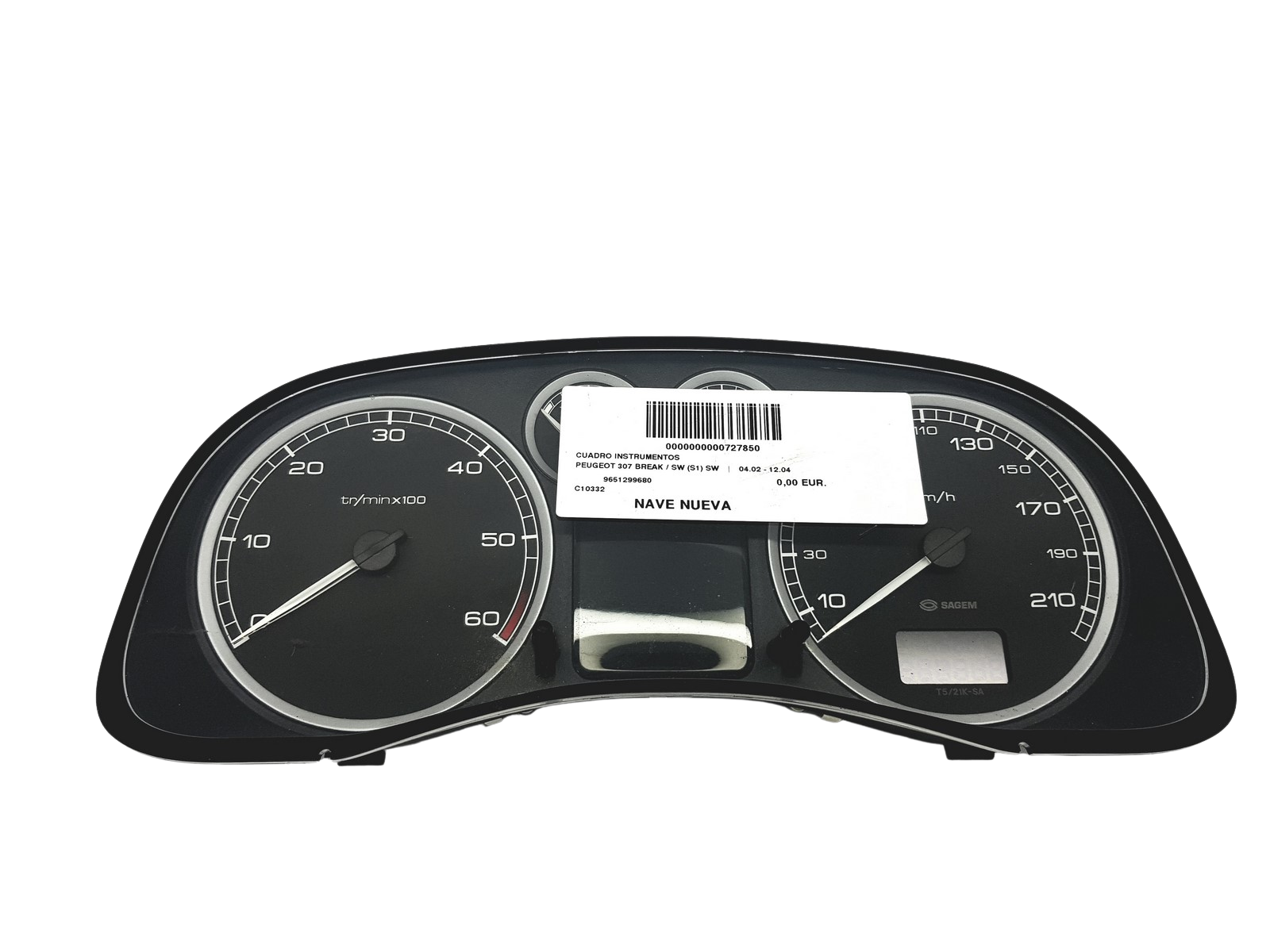 Nopeusmittari Peugeot 307 9651299680 C 00 55509 main product photo