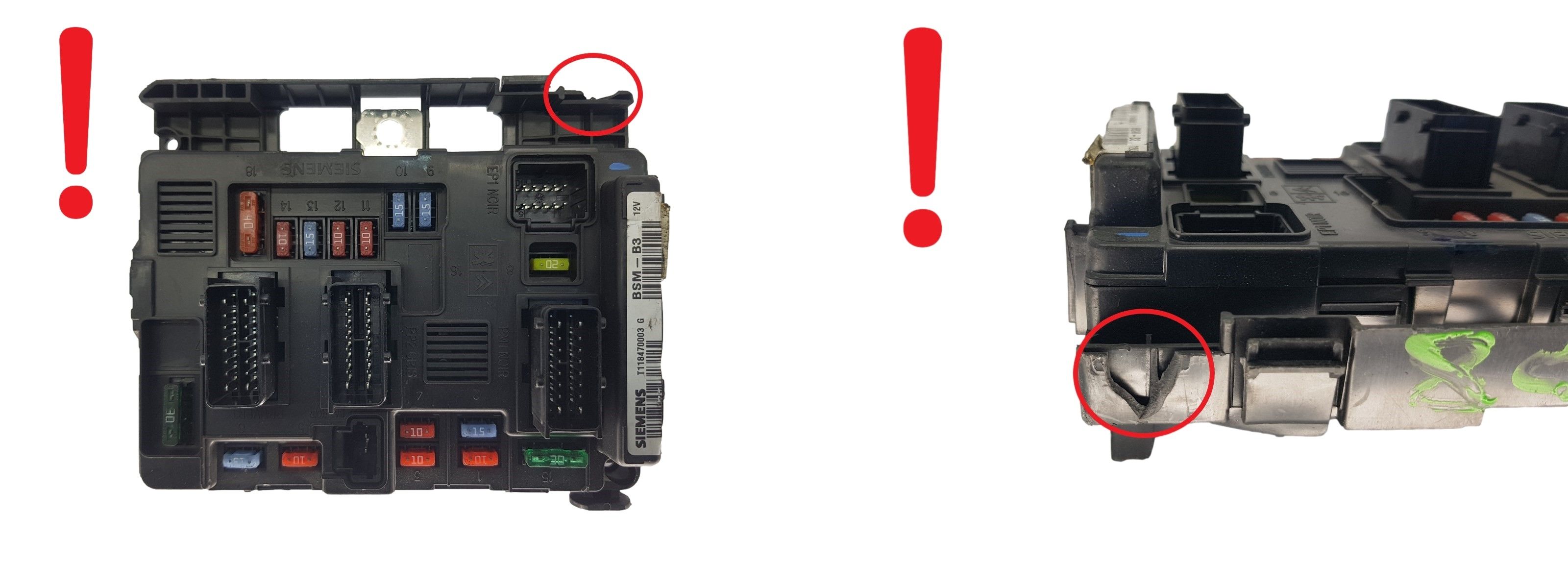 Ohjausyksikkö BSM B3 9643498880 S118470003G PSA Siemens 1995 main product photo