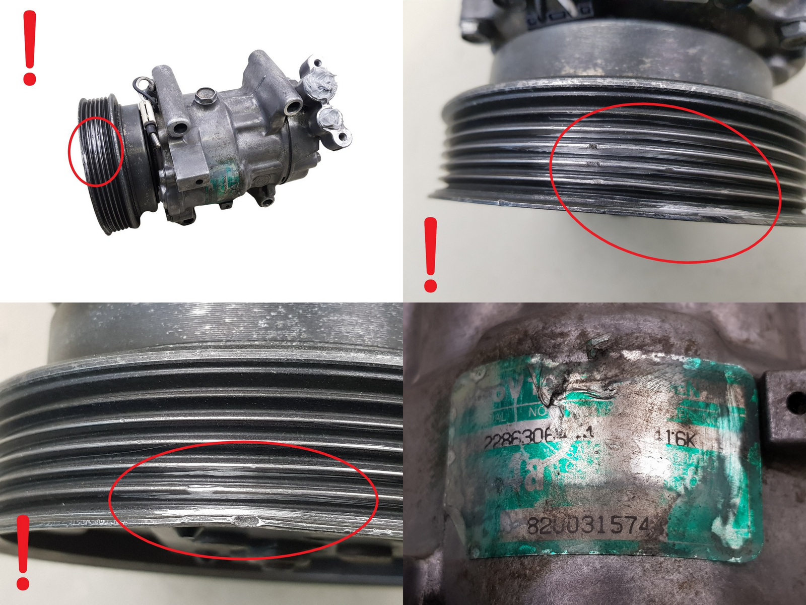Ilmastoinnin Kompressori 8200315744 SD6V12 1416K Sanden Renault 67 main product photo