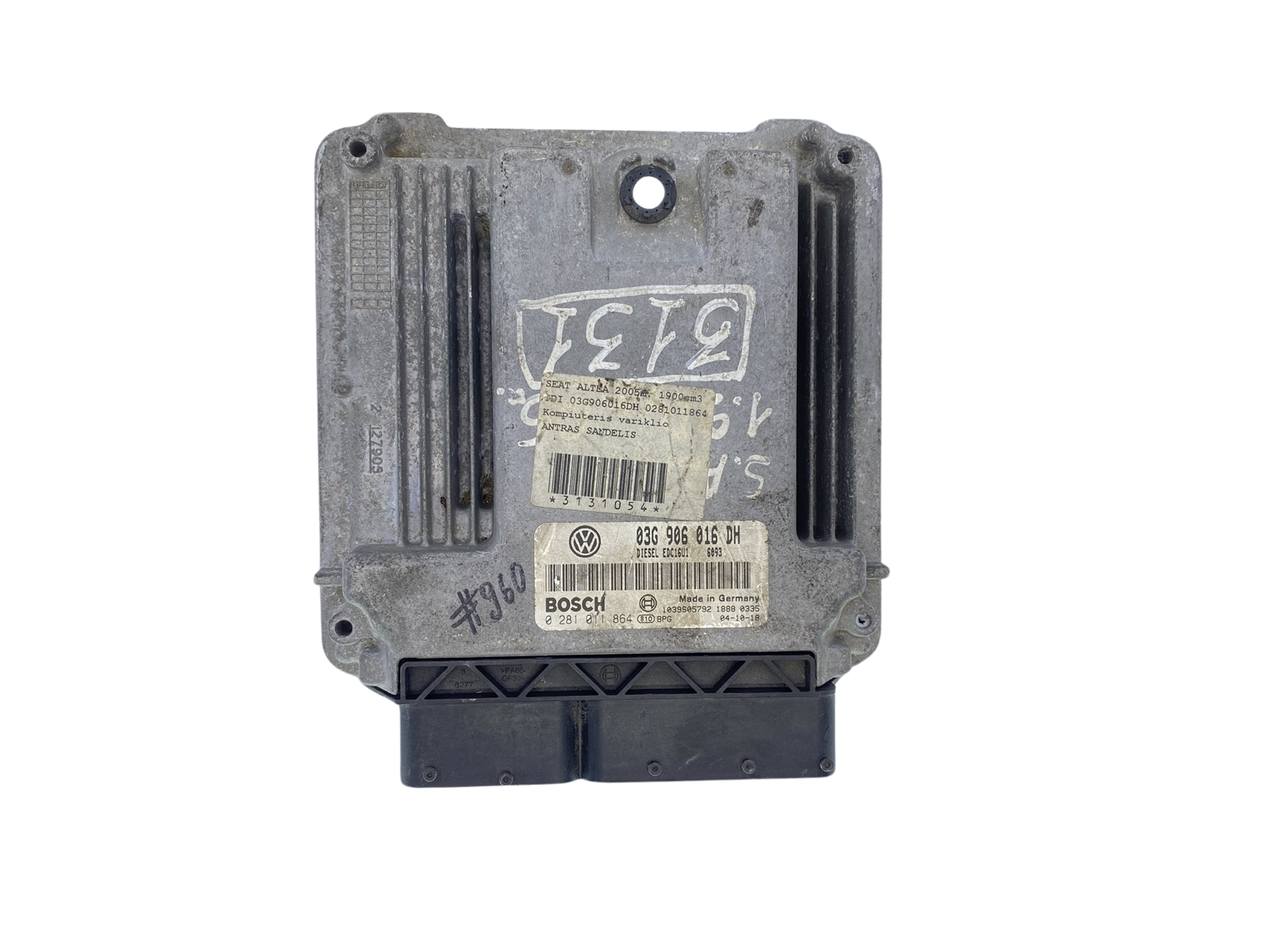 Ohjausyksikkö 03G906016DH 0281011864 Seat Bosch 61883 main product photo