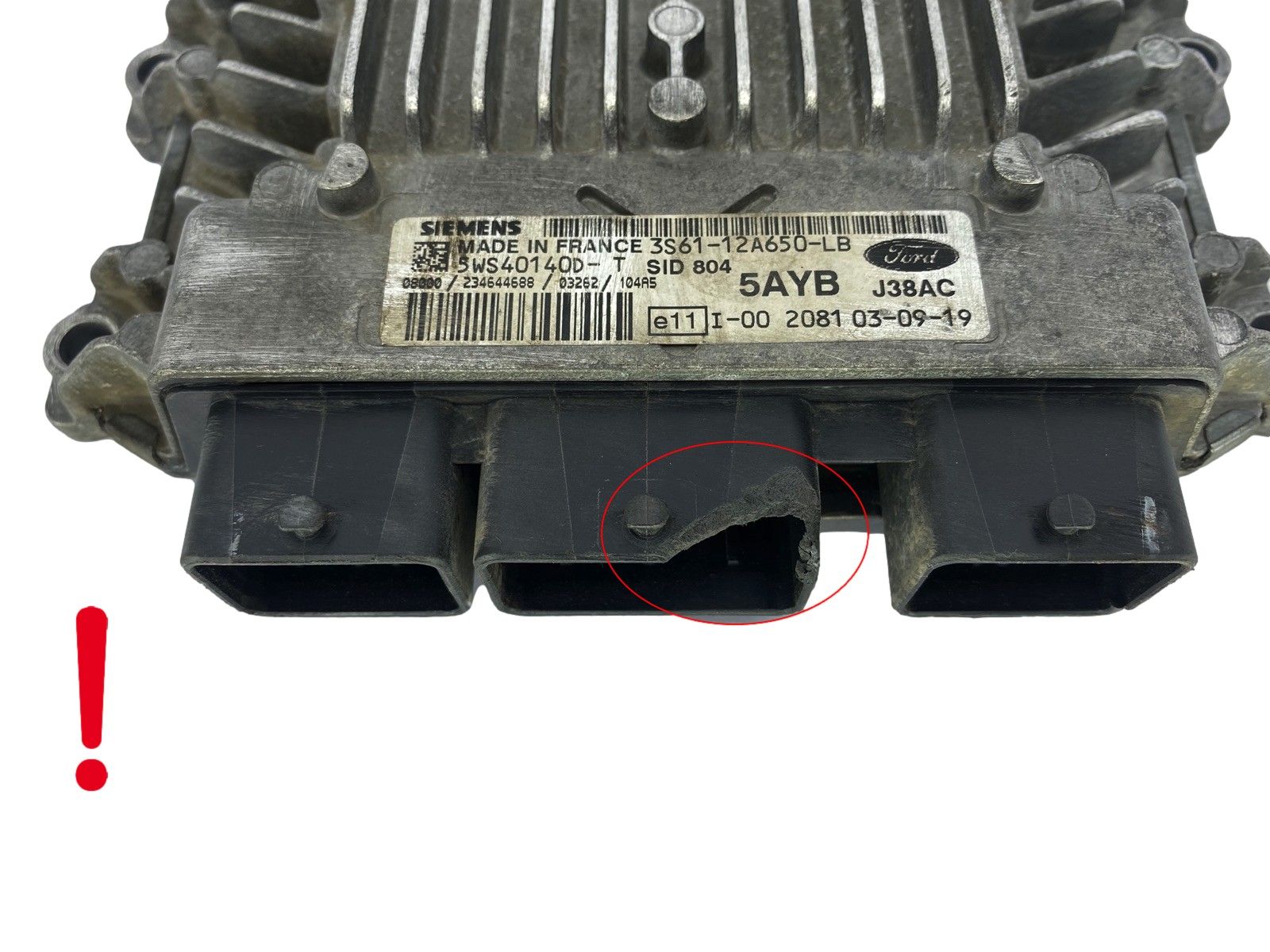 Ohjausyksikkö 3S61-12A650-LB 5WS40140D-T SID 804 Ford Siemens 48784 main product photo
