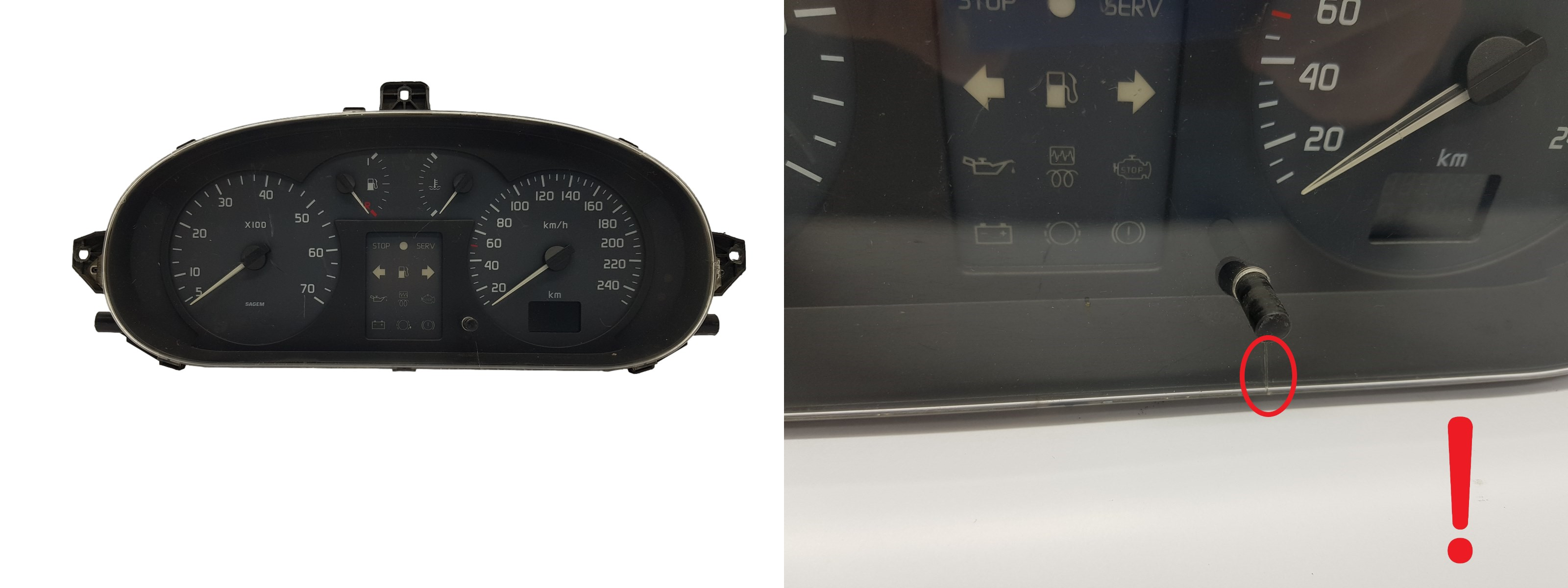 Nopeusmittari Renault Scenic 1 Megane 1 7700427896 A 2259 main product photo