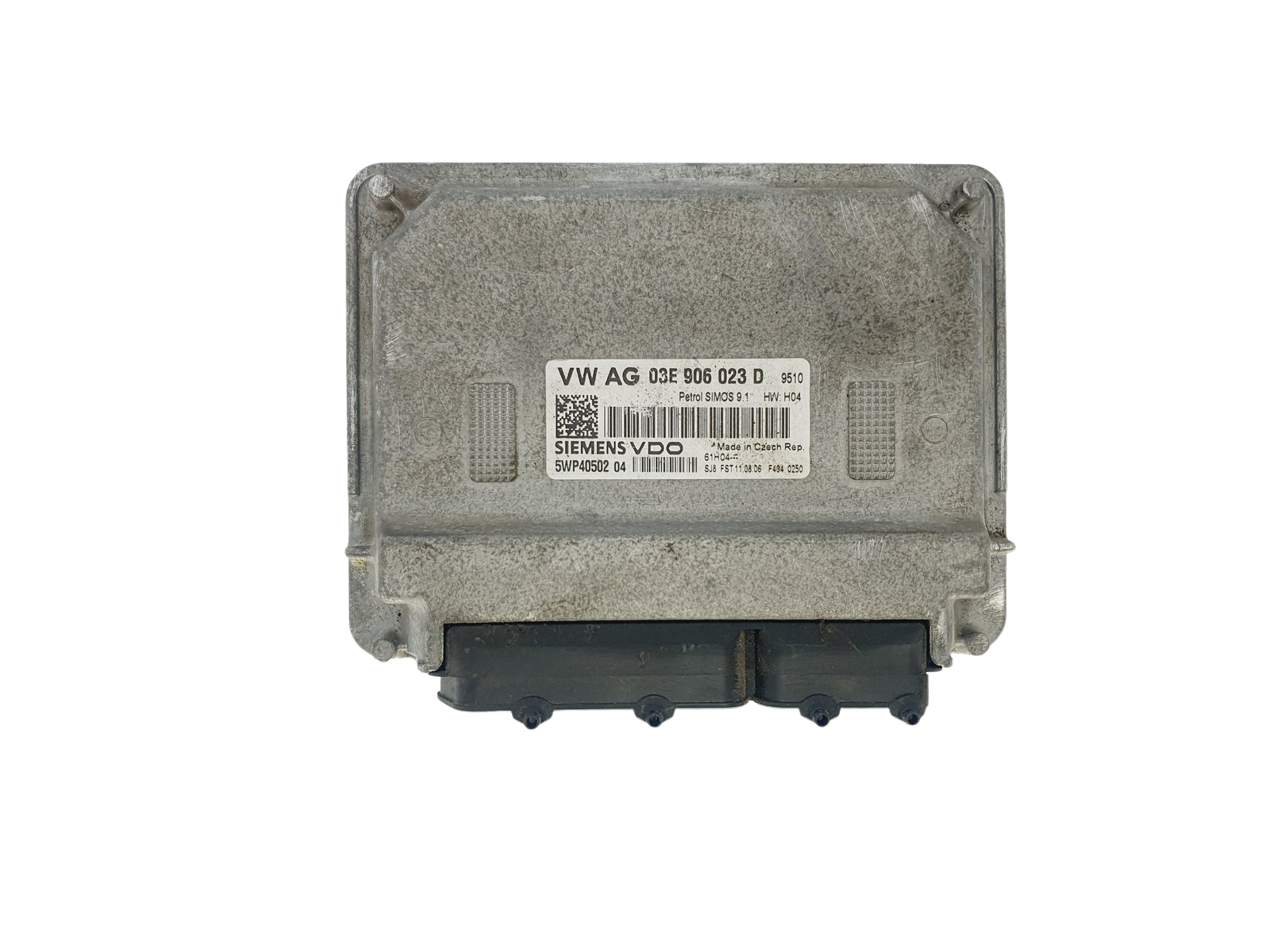 Ohjausyksikkö 03E906023D 5WP40502 04 VW Seat Siemens 45643 main product photo
