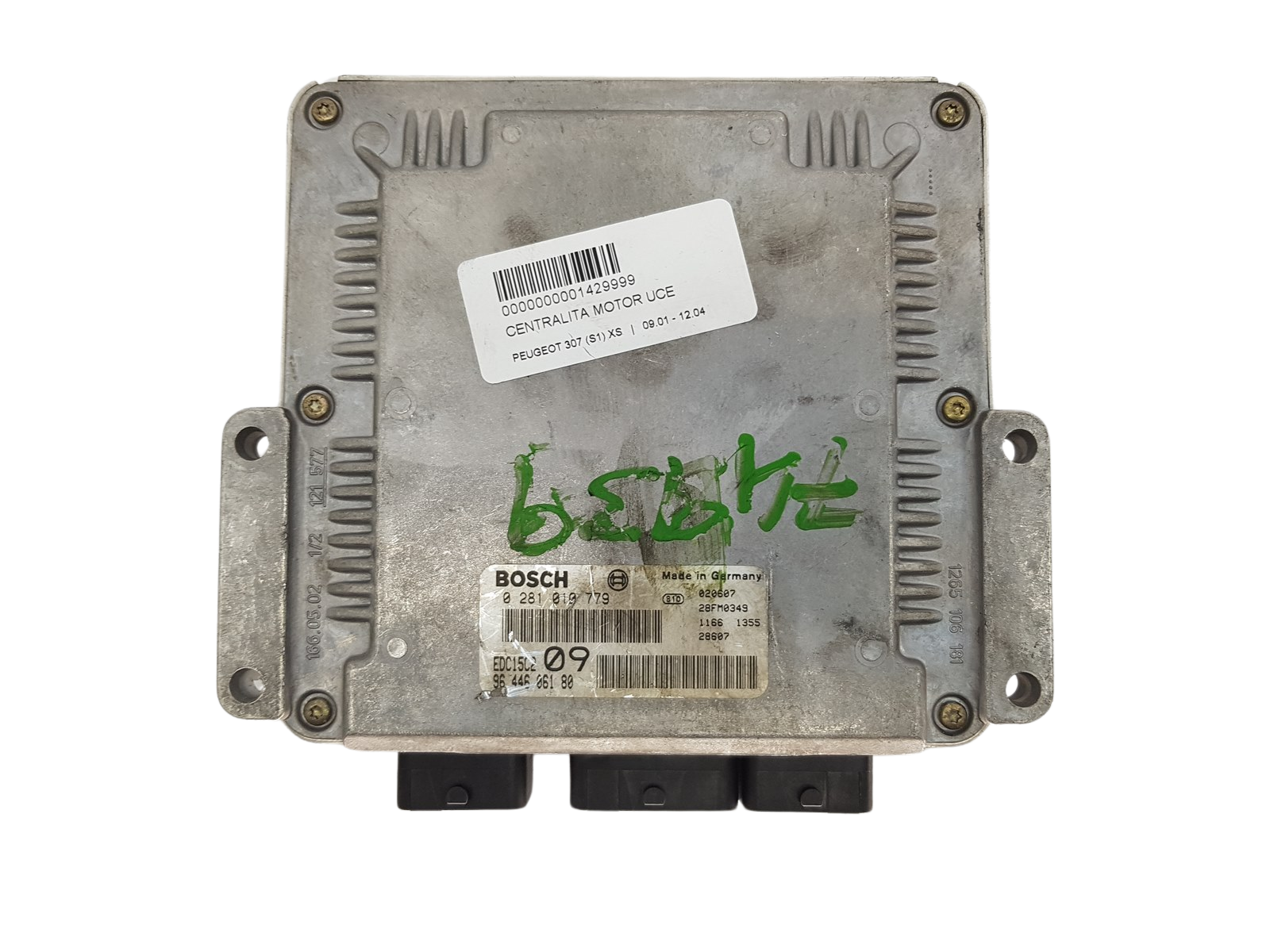 Ohjausyksikkö 9644606180 0281010779 EDC15C2 PSA Bosch 3631 main product photo