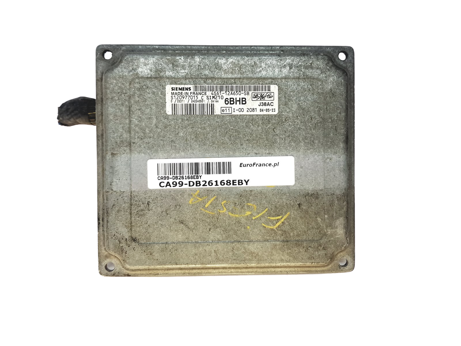 Ohjausyksikkö 4S61-12A650-SB S120977015C Ford Mazda Siemens 26168 main product photo