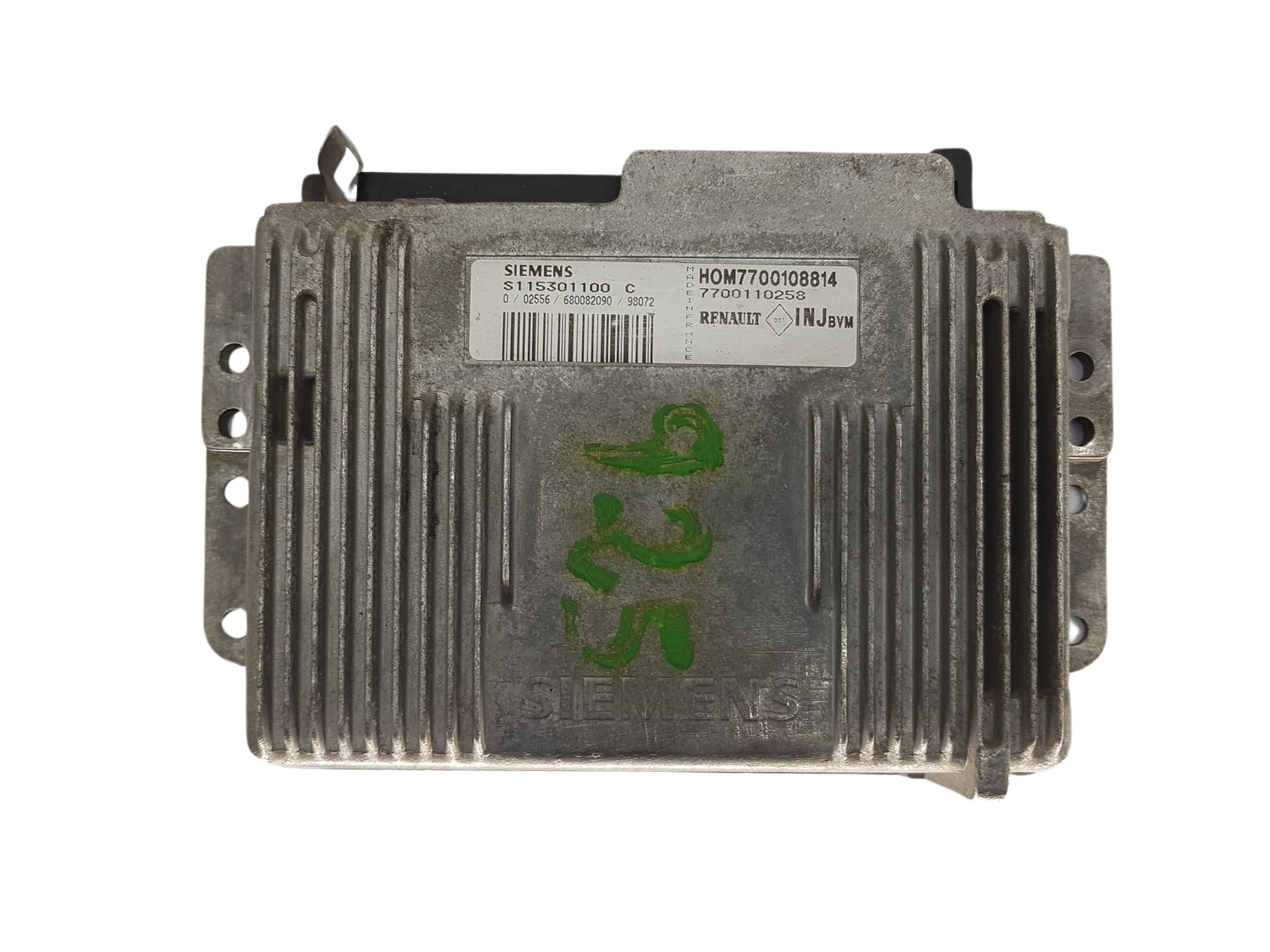 Ohjausyksikkö S115301100C 7700108814 7700110258 Renault Siemens 3196 main product photo