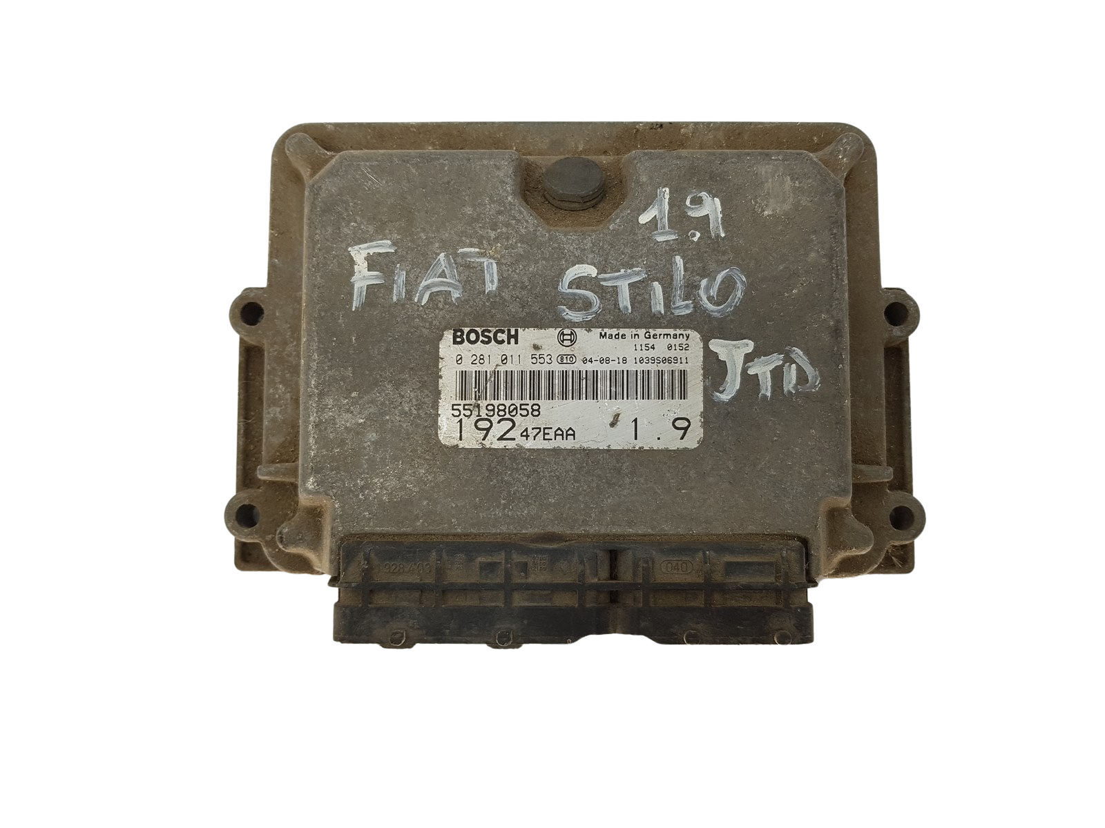 Ohjausyksikkö 55198058 0281011553 19247EAA Fiat Bosch 15399 main product photo