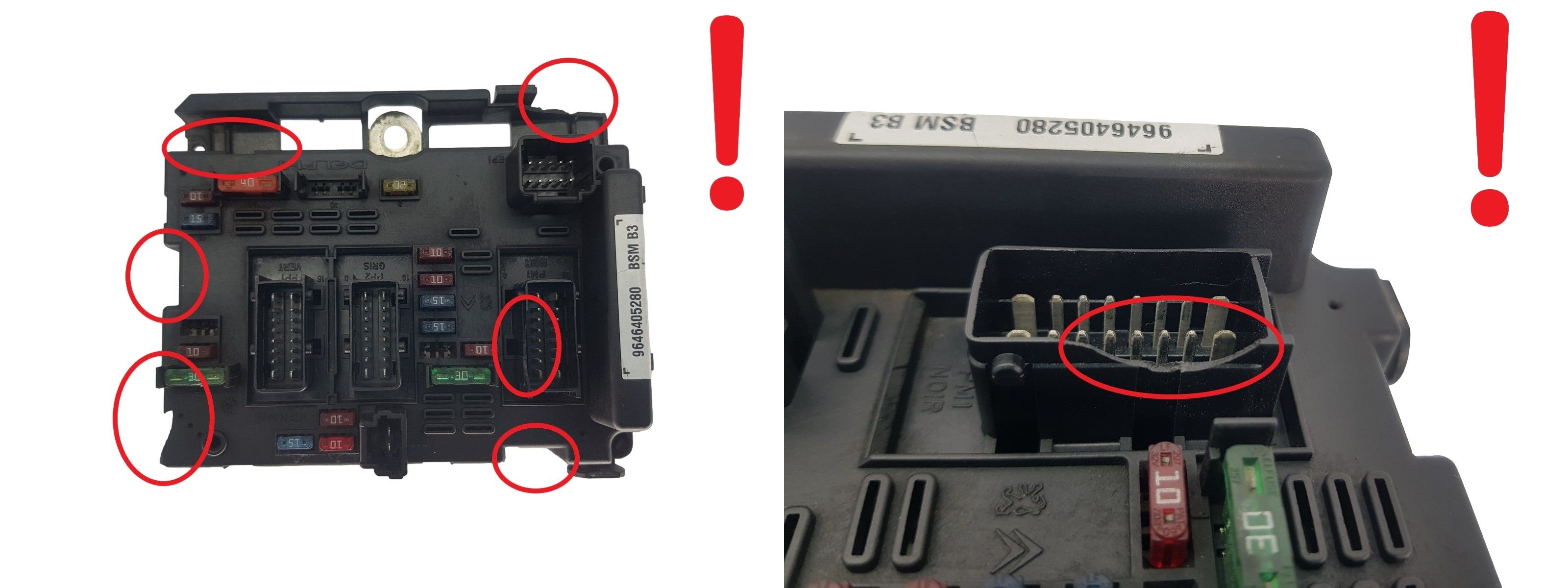 Ohjausyksikkö BSM B3 9646405280 PSA Delphi 2085 main product photo