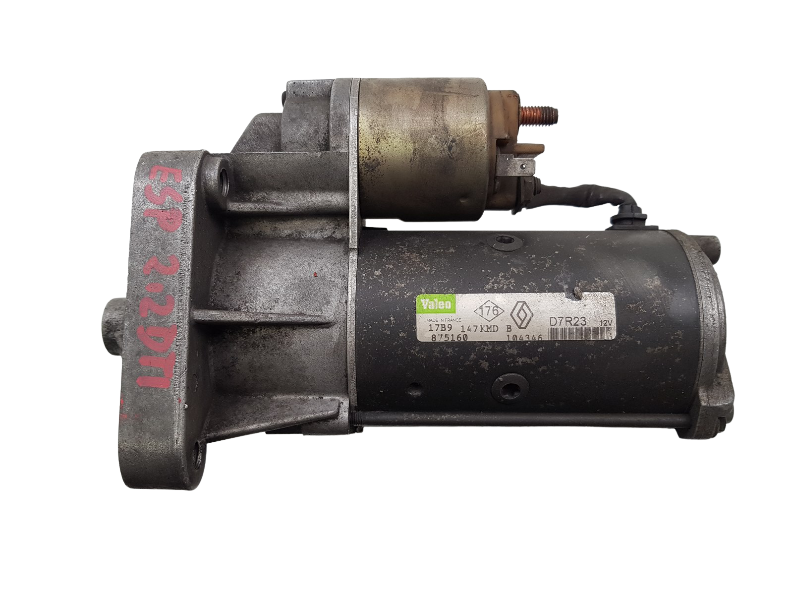 Moottorin Käynnistin Renault 7700104346 D7R23 2.2 D Valeo 1253 main product photo