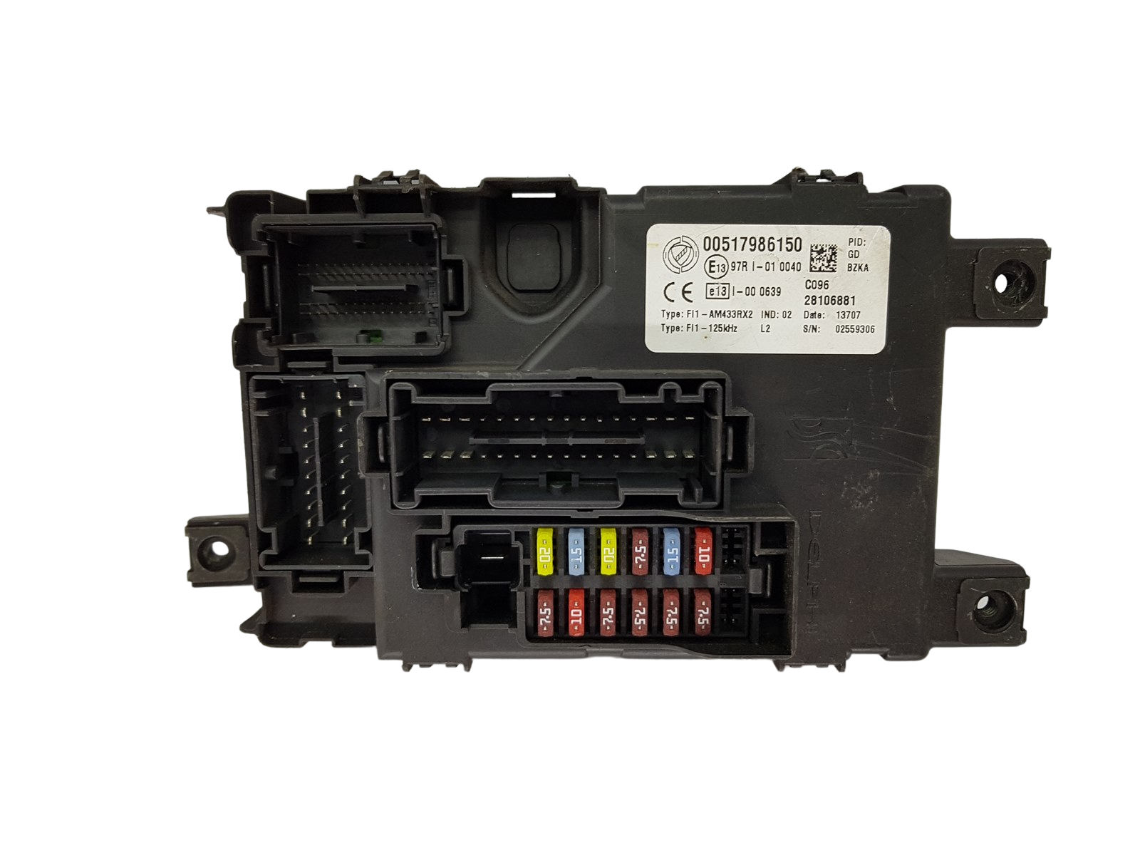 Sulaketaulu Fiat 00517986150 28106881 Delphi 18411 main product photo