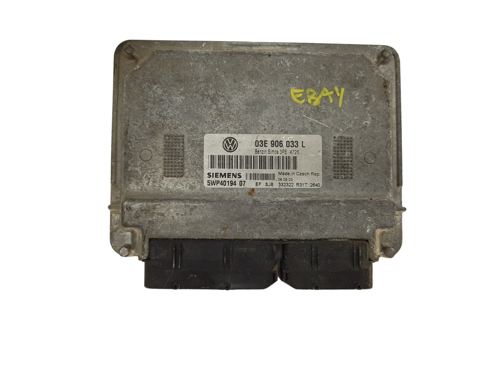 Ohjausyksikkö 03E906033L 5WP40194 07 VW Siemens 16271 main product photo
