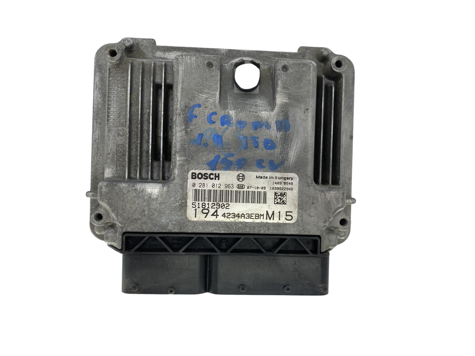 Ohjausyksikkö 51812902 0281012963 4234A3EBM Fiat Bosch 53770 main product photo