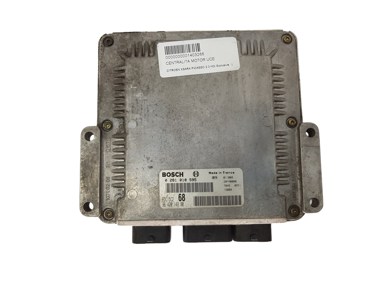 Ohjausyksikkö 0281010595 9642014980 PSA Bosch 3673 main product photo