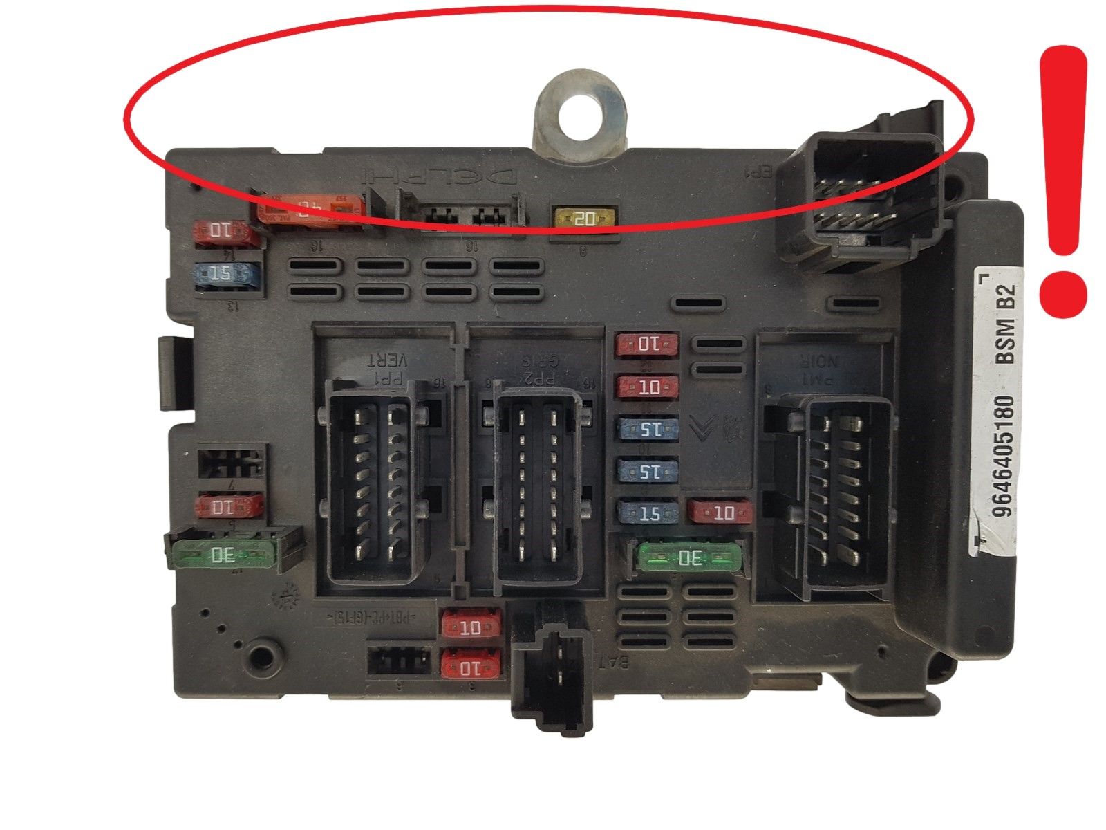 Ohjausyksikkö BSM B2 9646405180 PSA Delphi 1651 main product photo
