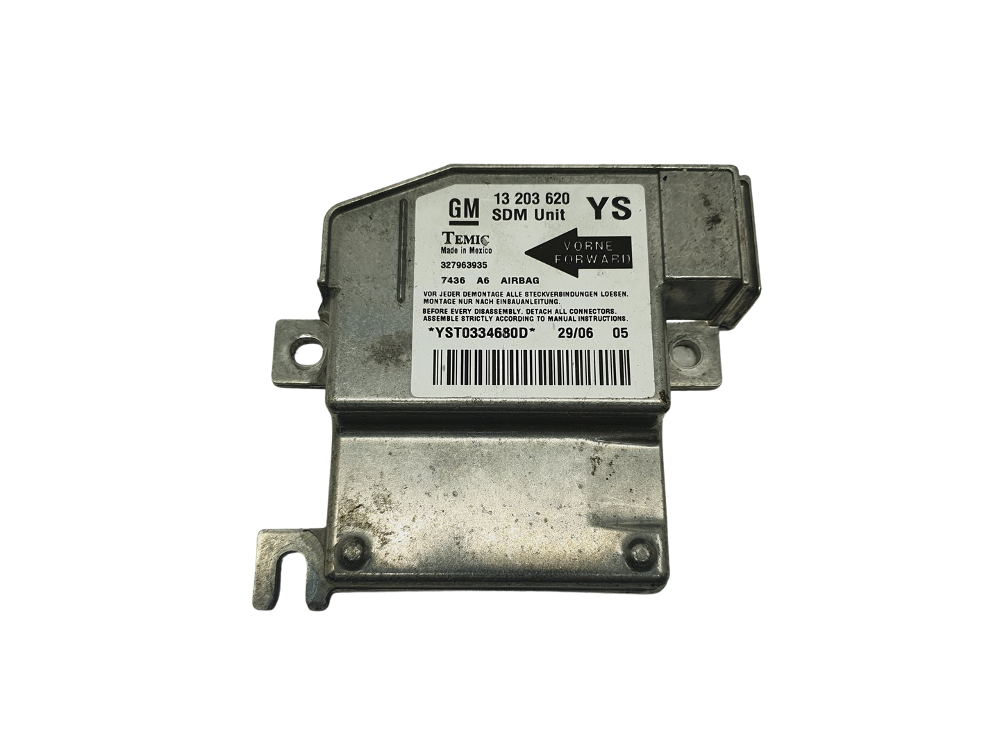 Ohjausyksikön moduuli Opel 13203620 327963935 Temic 69015 main product photo