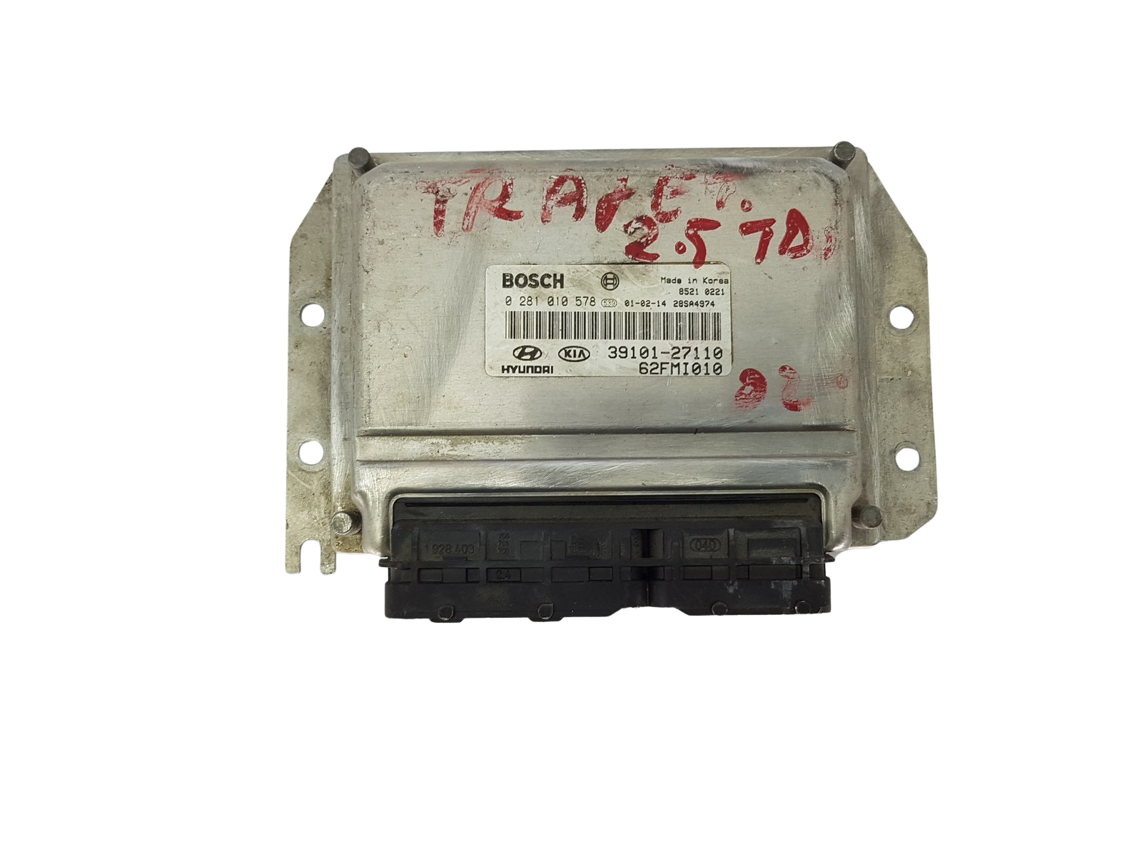 Ohjausyksikkö 39101-27110 0281010578 62FMI010 39107-27110 Hyundai Bosch main product photo