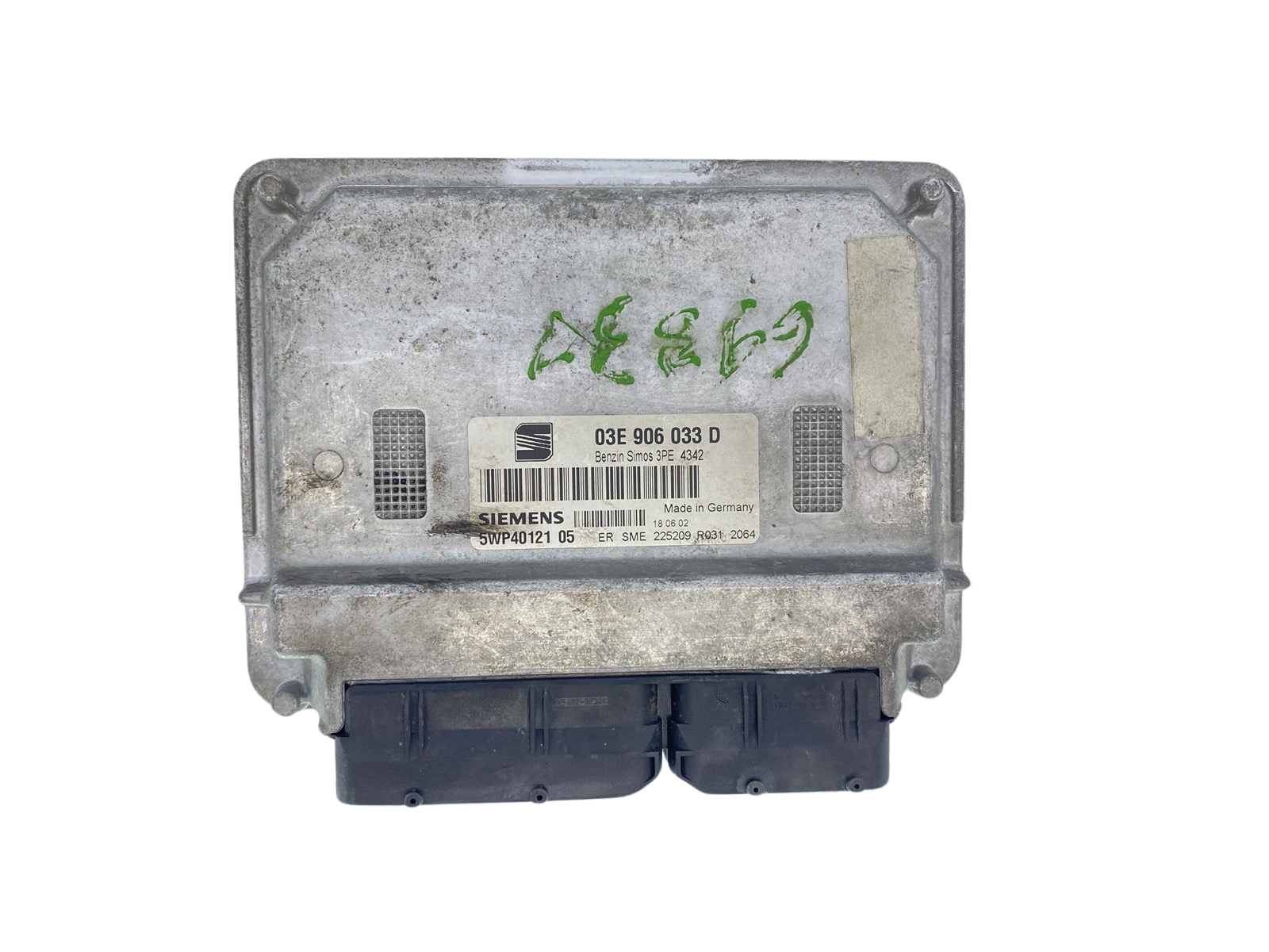 Ohjausyksikkö 03E906033D 5WP40121 05 Seat Siemens 63393 main product photo