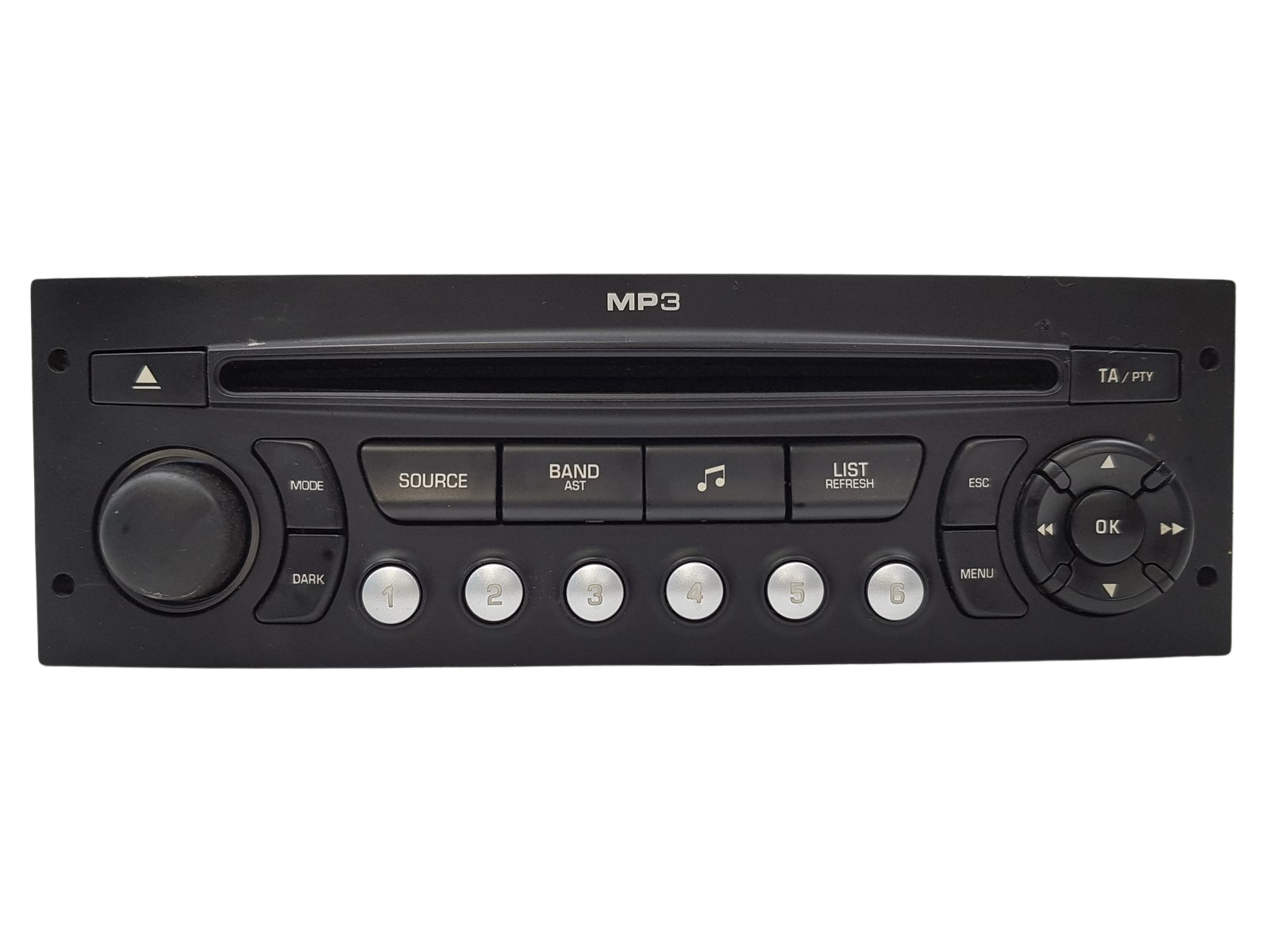 Radio Cd Mp3 Soitin Citroen Peugeot 96633422XT main product photo
