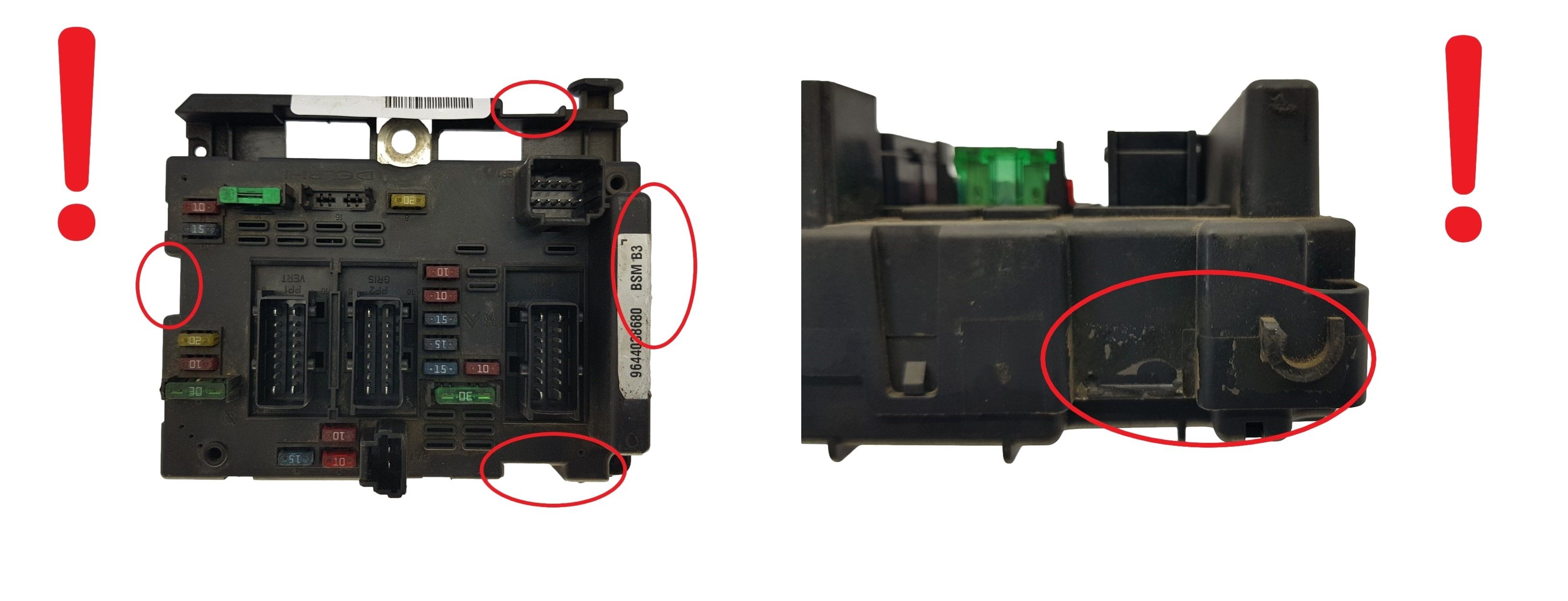 Ohjausyksikkö BSM B3 9644038680 PSA Delphi 1709 main product photo