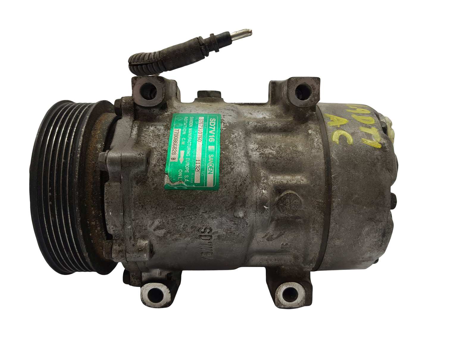 Ilmastoinnin Kompressori Renault Scenic I 7700866828 SD7V16 1132F Sanden 6997 main product photo