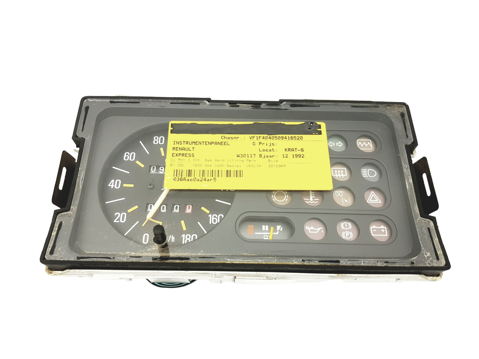 Nopeusmittari Renault Rapid Express 7700808738 Veglia main product photo