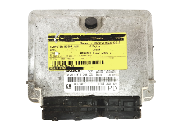 Ohjausyksikkö Opel 24417169 0281010268 Bosch GM main product photo