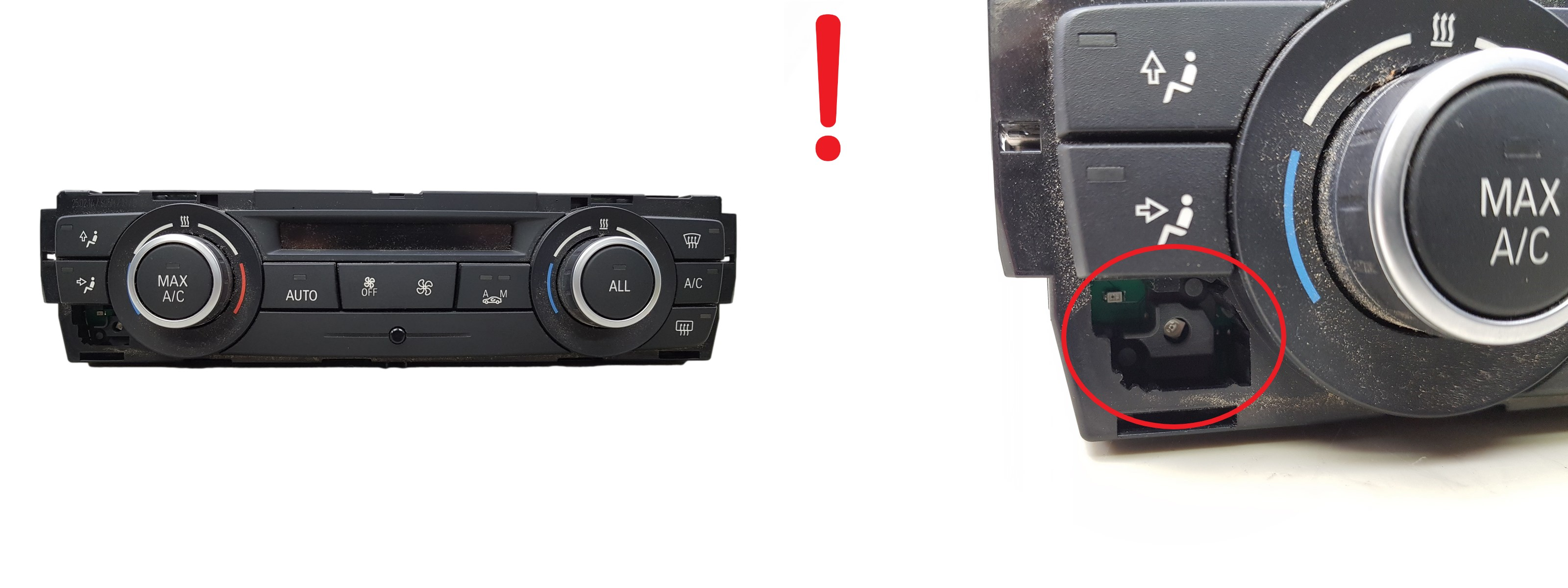 Lämmityksen Säätöyksikkö A/C BMW 1 6411 9292263 main product photo