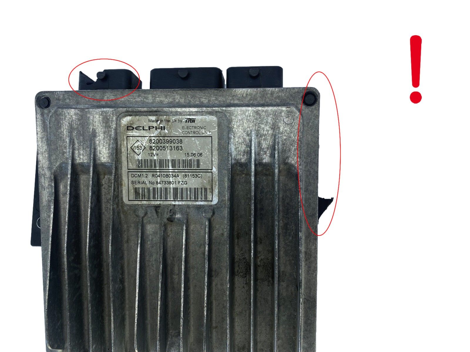 Ohjausyksikkö 8200399038 8200513163 R0410B034A Renault Delphi 49019 main product photo