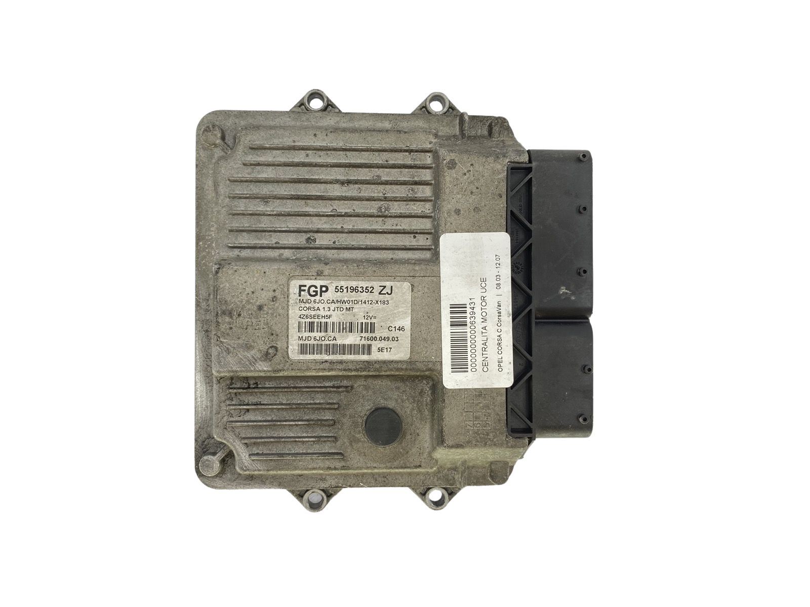 Ohjausyksikkö FGP 55196352 ZJ MJD 6JO.CA 71600.049.03 59698 main product photo
