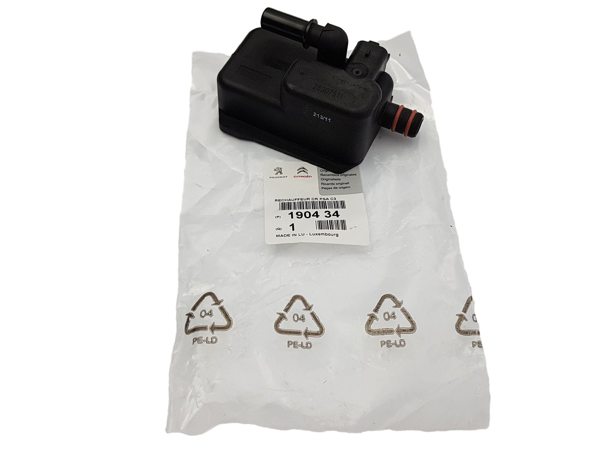 Polttoaineen esilämmitin Alkuperäinen Citroen Peugeot C2 C3 C4 207 307 1.4-1.6 HDI 190434 main product photo