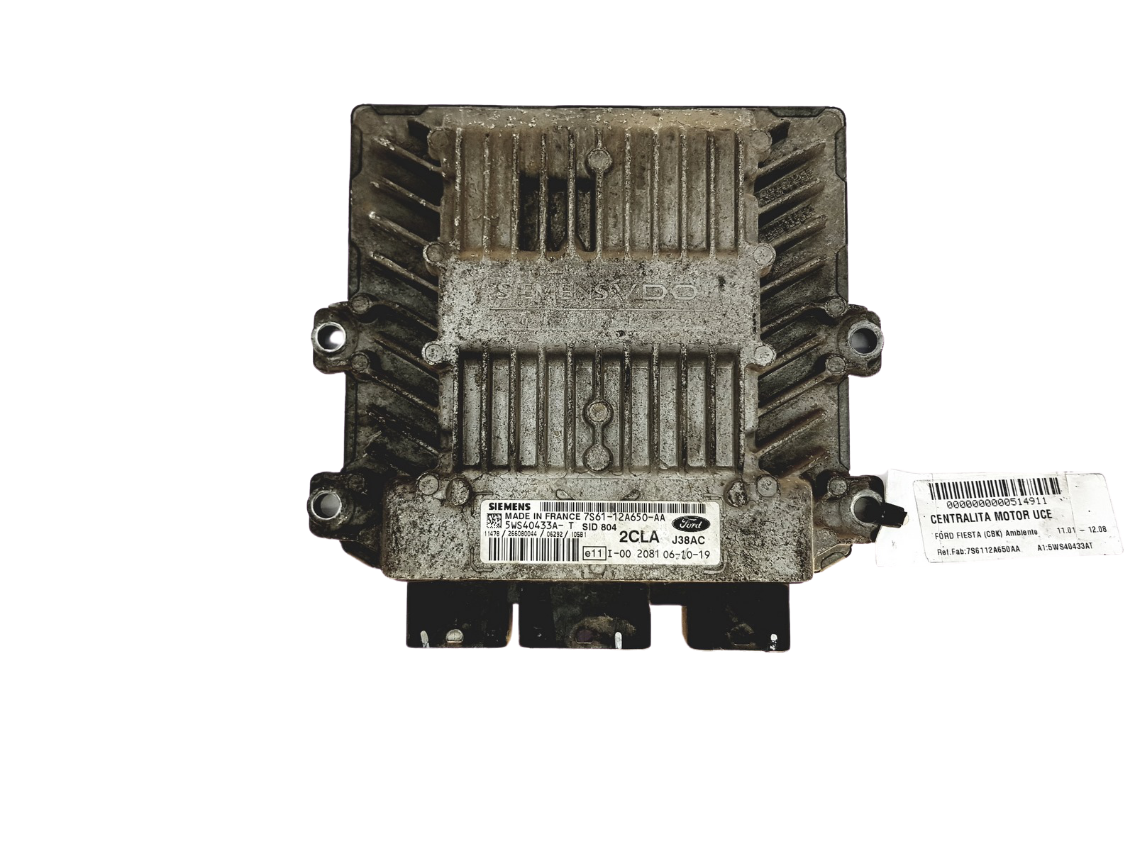 Ohjausyksikkö 7S61-12A650-AA 5WS40433A-T SID 804 Ford Siemens 24407 main product photo