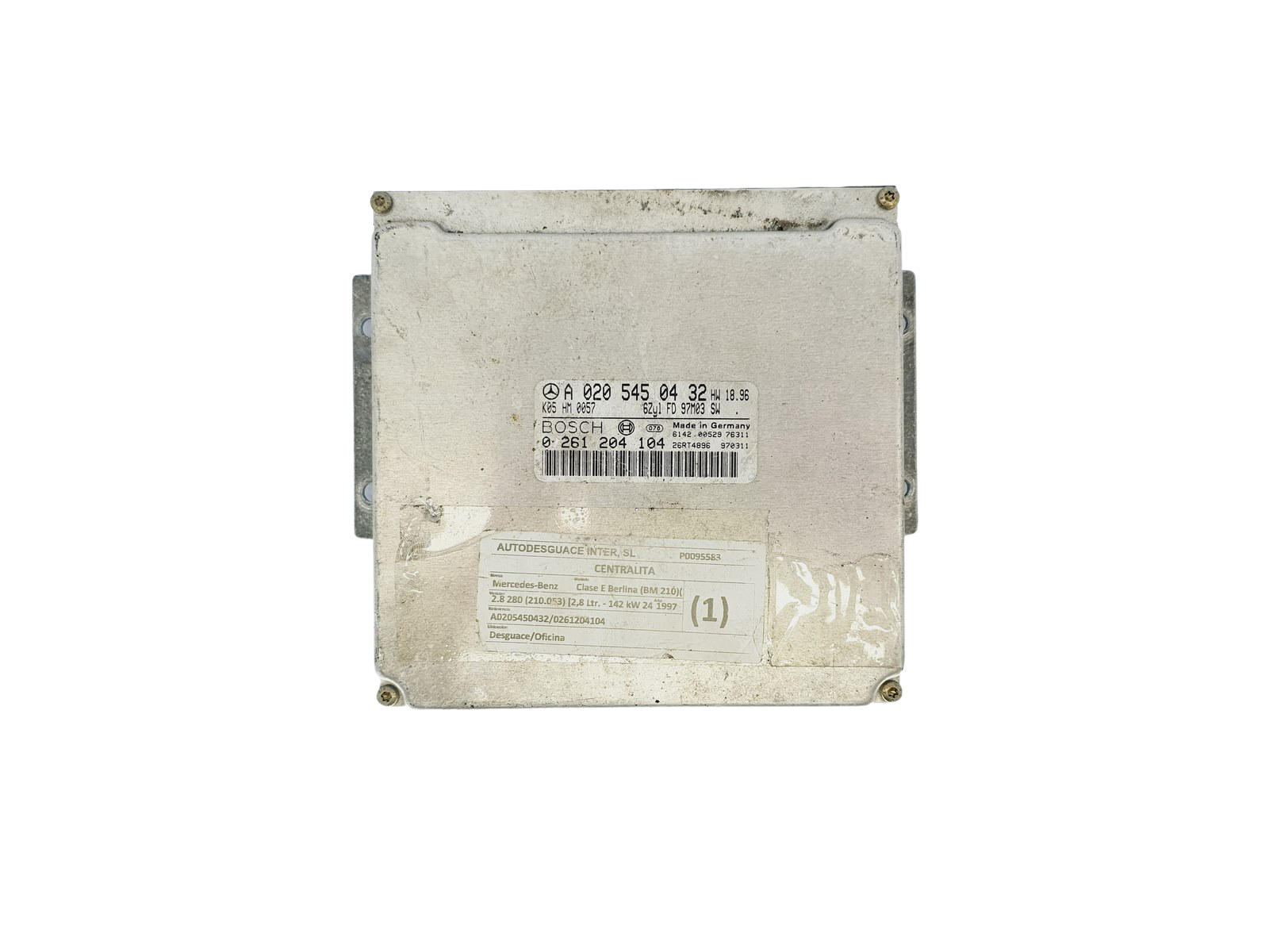 Moottorin Ohjausyksikkö Mercedes A0205450432 0261204104 Bosch 34571 main product photo