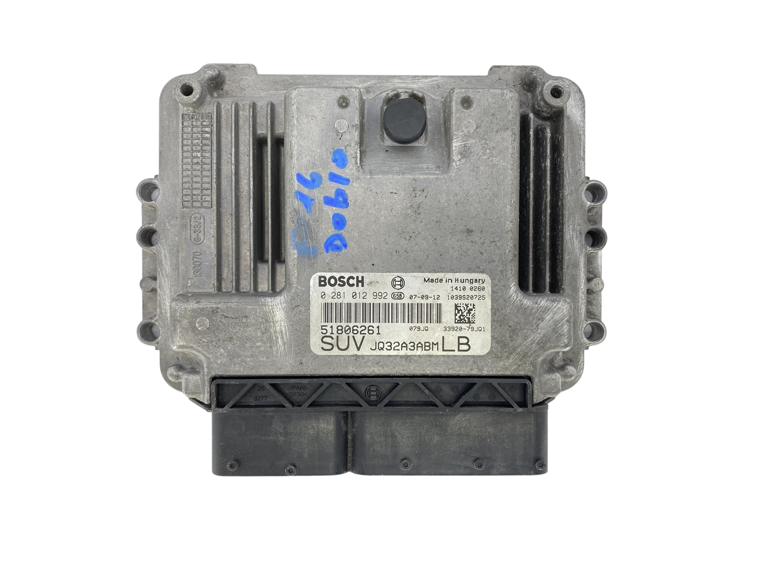 Ohjausyksikkö 0281012992 51806261 JQ32A3ABM Fiat Bosch 54184 main product photo