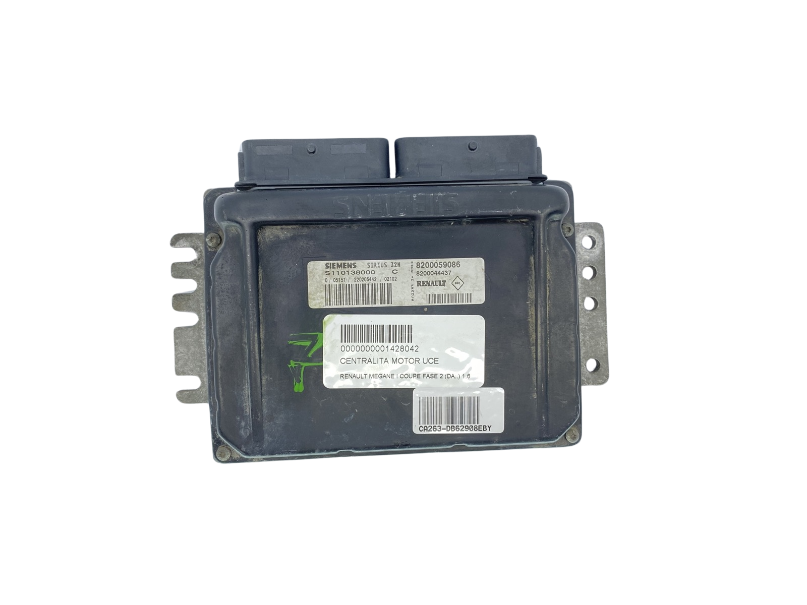 Ohjausyksikkö S110138000C 8200059086 8200044437 Renault Siemens 62908 main product photo