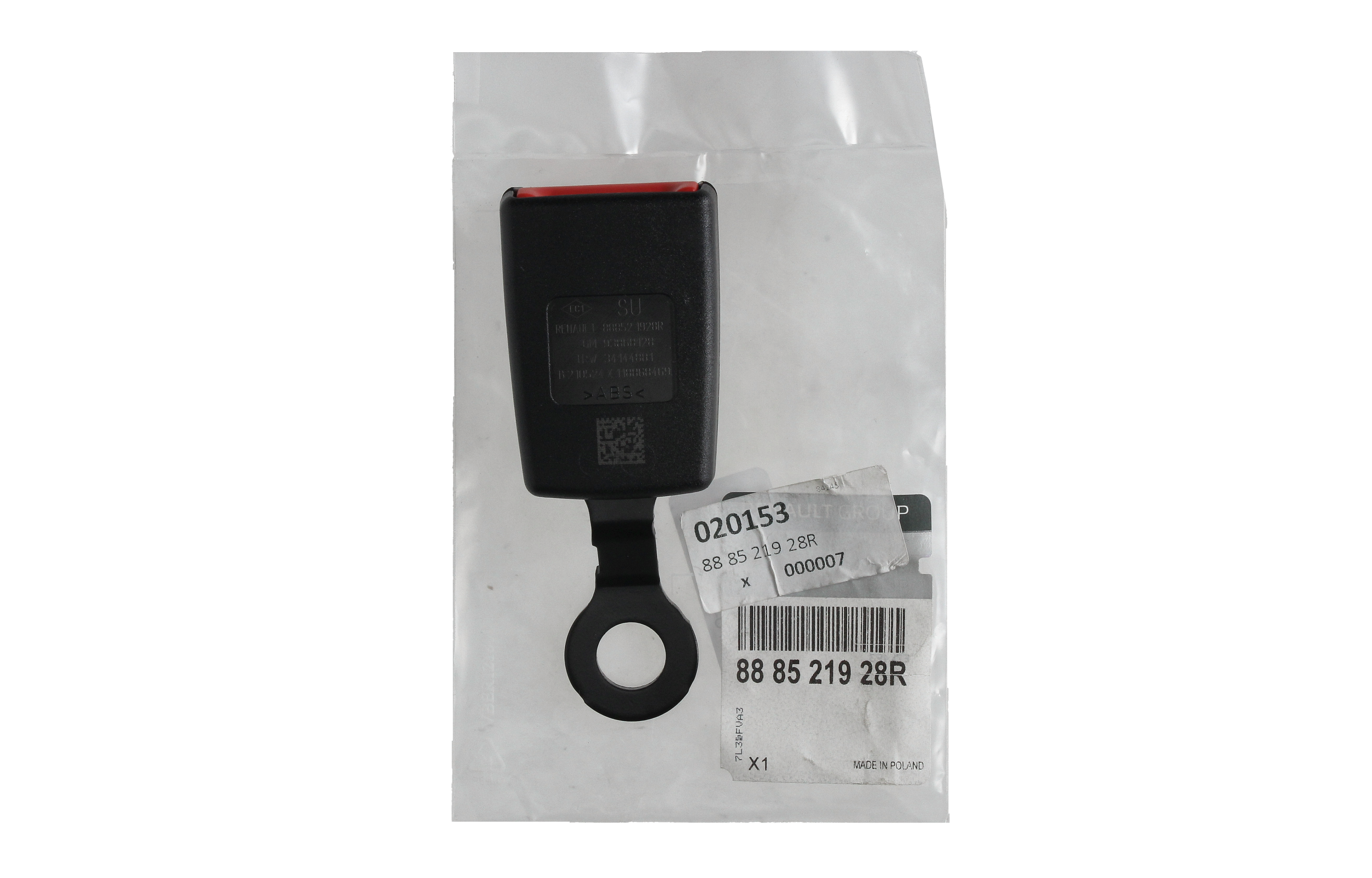 Turvavyön kiinnitin Alkuperäinen 888521928R Renault main product photo
