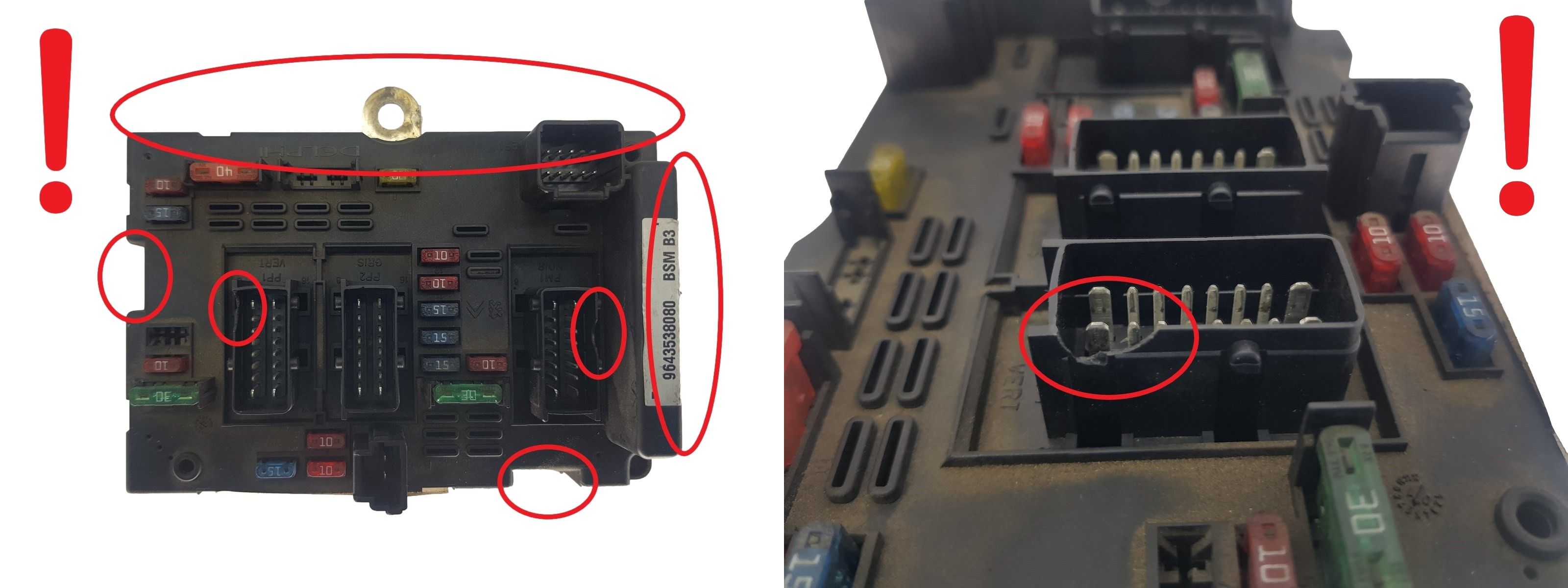 Ohjausyksikkö BSM B3 9643538080 PSA Delphi 1852 main product photo