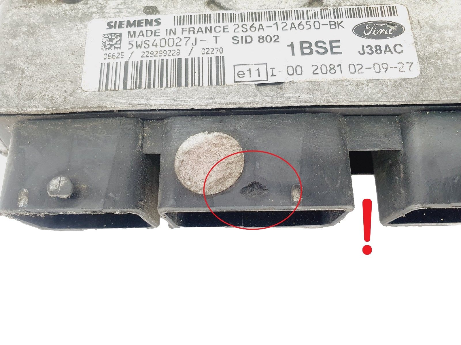 Ohjausyksikkö 2S6A-12A650-BK 5WS40027J-T SID 802 Ford Siemens 45161 main product photo