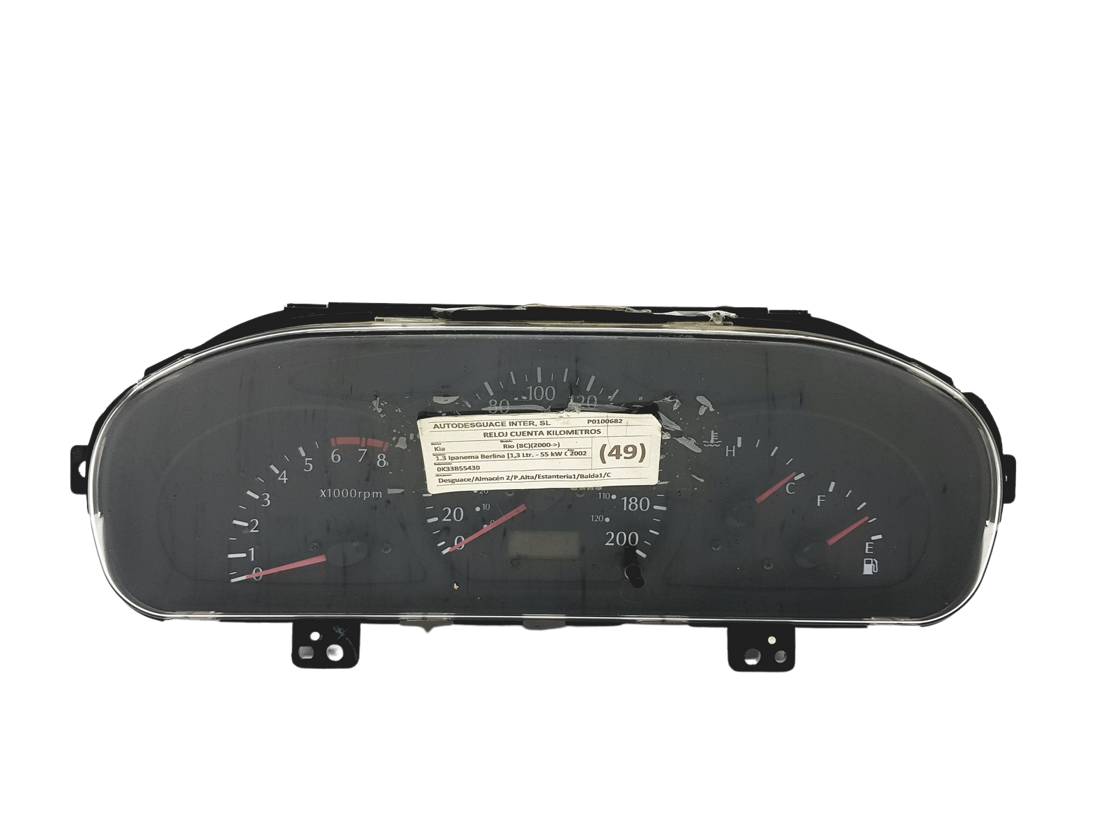 Kierroslukumittari Kia Rio 0K33B55430 B 57640 main product photo