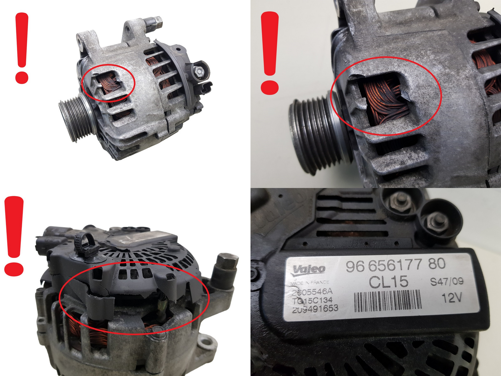 Laturi 5705NH 9665617780 TG15C134 CL15 Valeo Citroen Peugeot 1057 main product photo