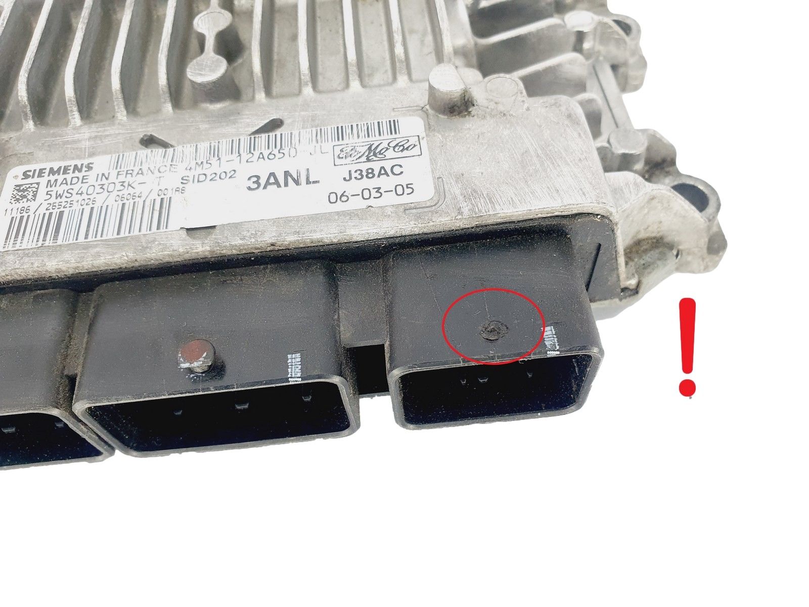 Ohjausyksikkö 5WS40303K-T 4M51-12A650-JL SID202 Ford Siemens 45689 main product photo