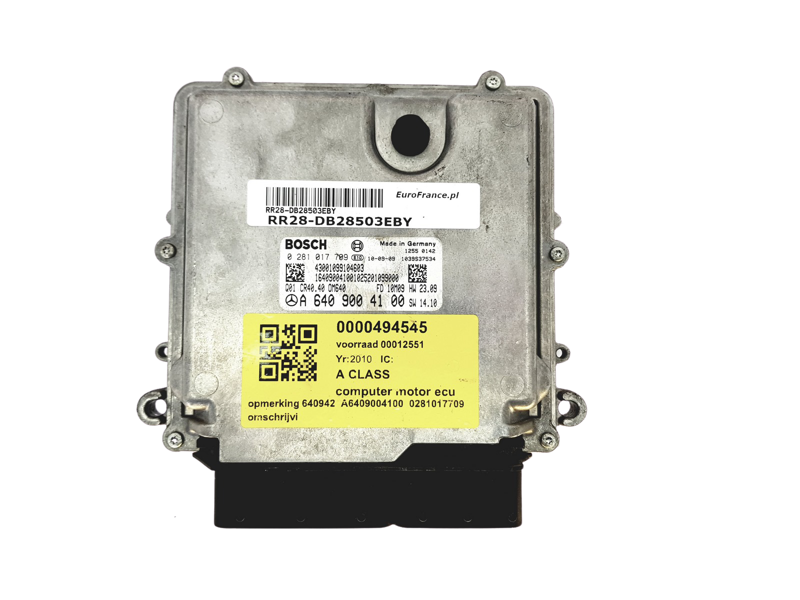 Ohjausyksikkö A6409004100 0281017709 Mercedes Bosch main product photo