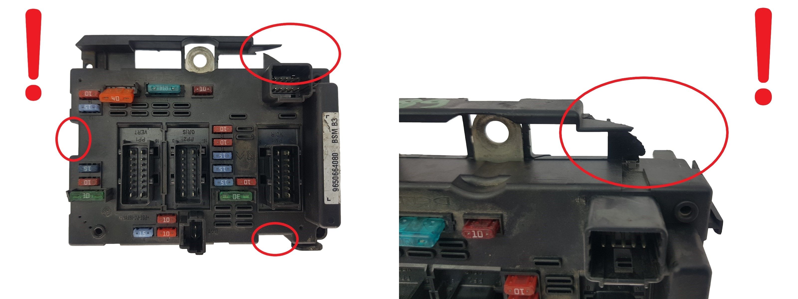 Ohjausyksikkö BSM B3 9650664080 PSA Delphi 2060 main product photo