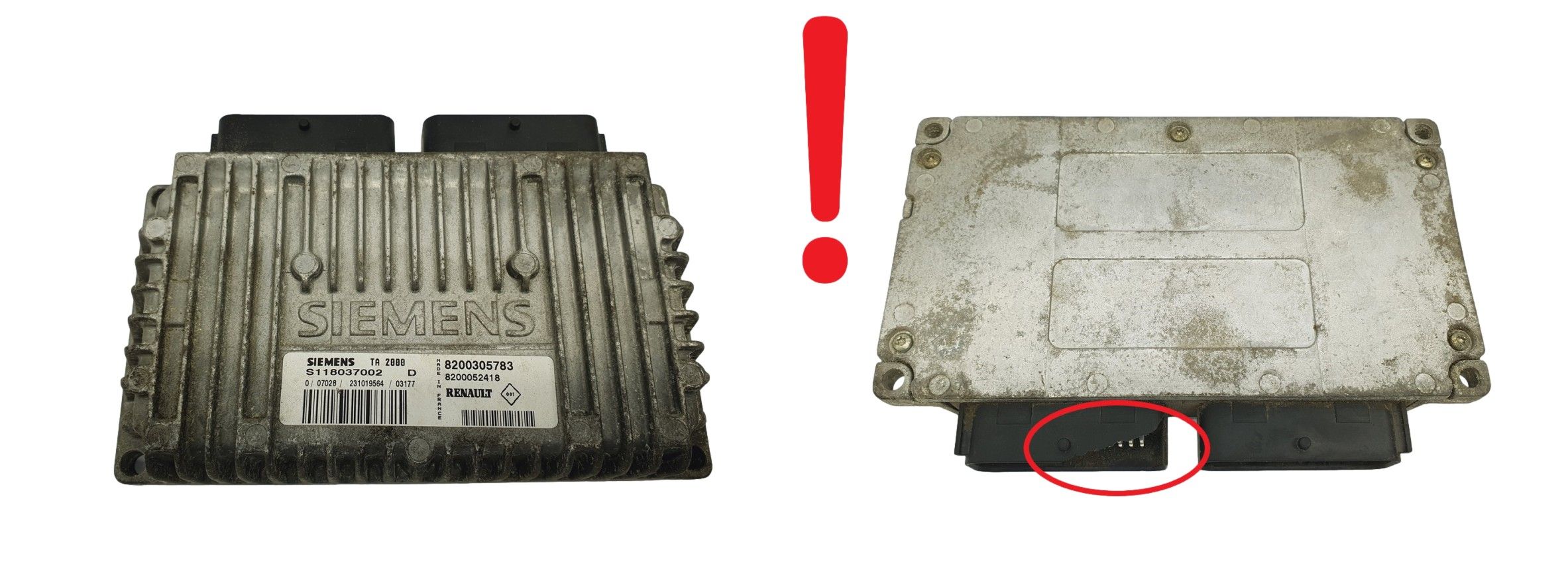 Ohjausyksikkö S118037002D 8200305783 8200052418 Renault Siemens 68144 main product photo