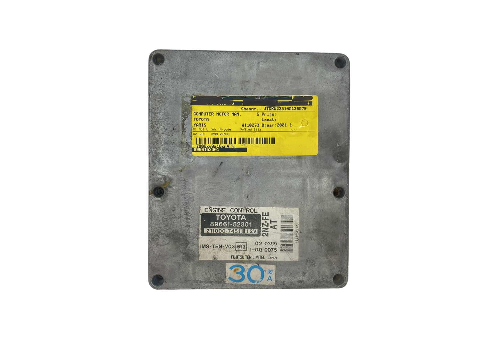 Ohjausyksikkö 89661-52301 211000-7451 Toyota Fujitsu main product photo
