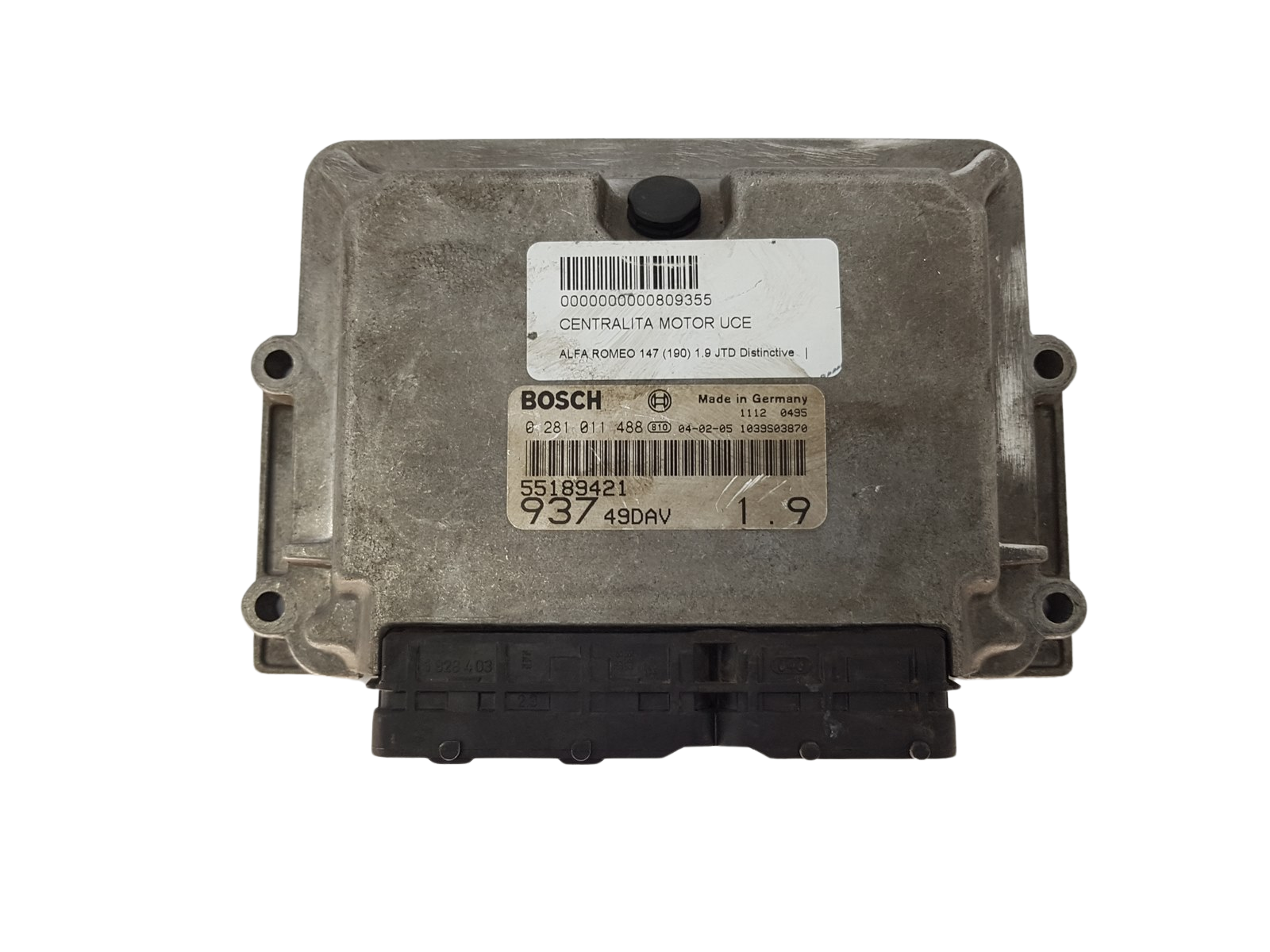 Ohjausyksikkö 55189421 0281011488 93749DAV Alfa Romeo Bosch 3752 main product photo